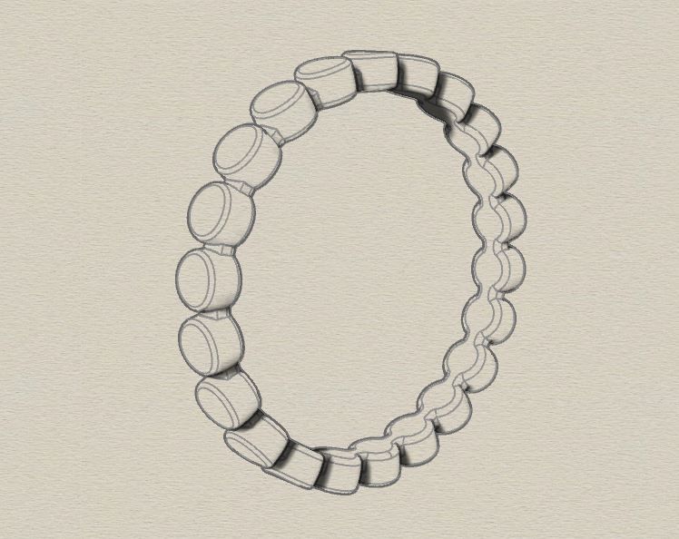 Circle band ready for print 3D print model_12