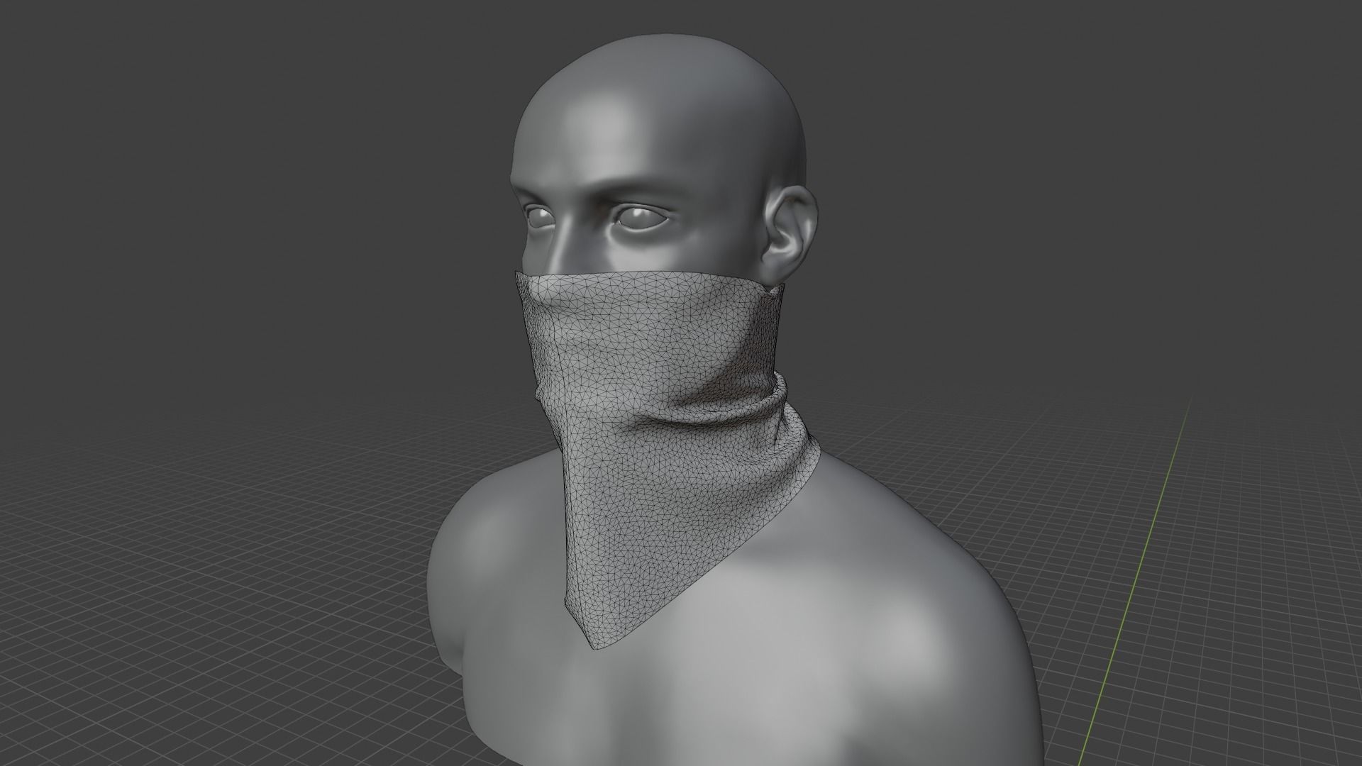 Mask Clo3d Marvelous Low-poly 3D model_7