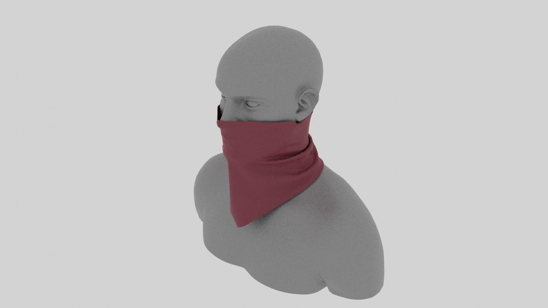 Mask Clo3d Marvelous Low-poly 3D model_3