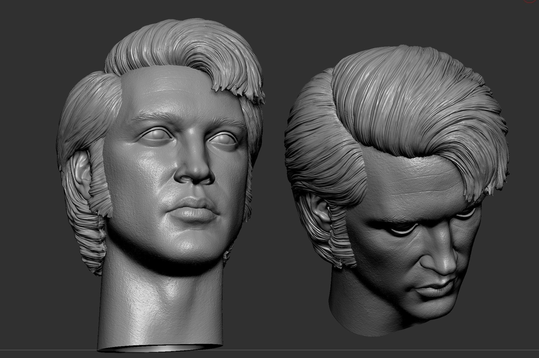 Elvis Presley Head 3D print model_8