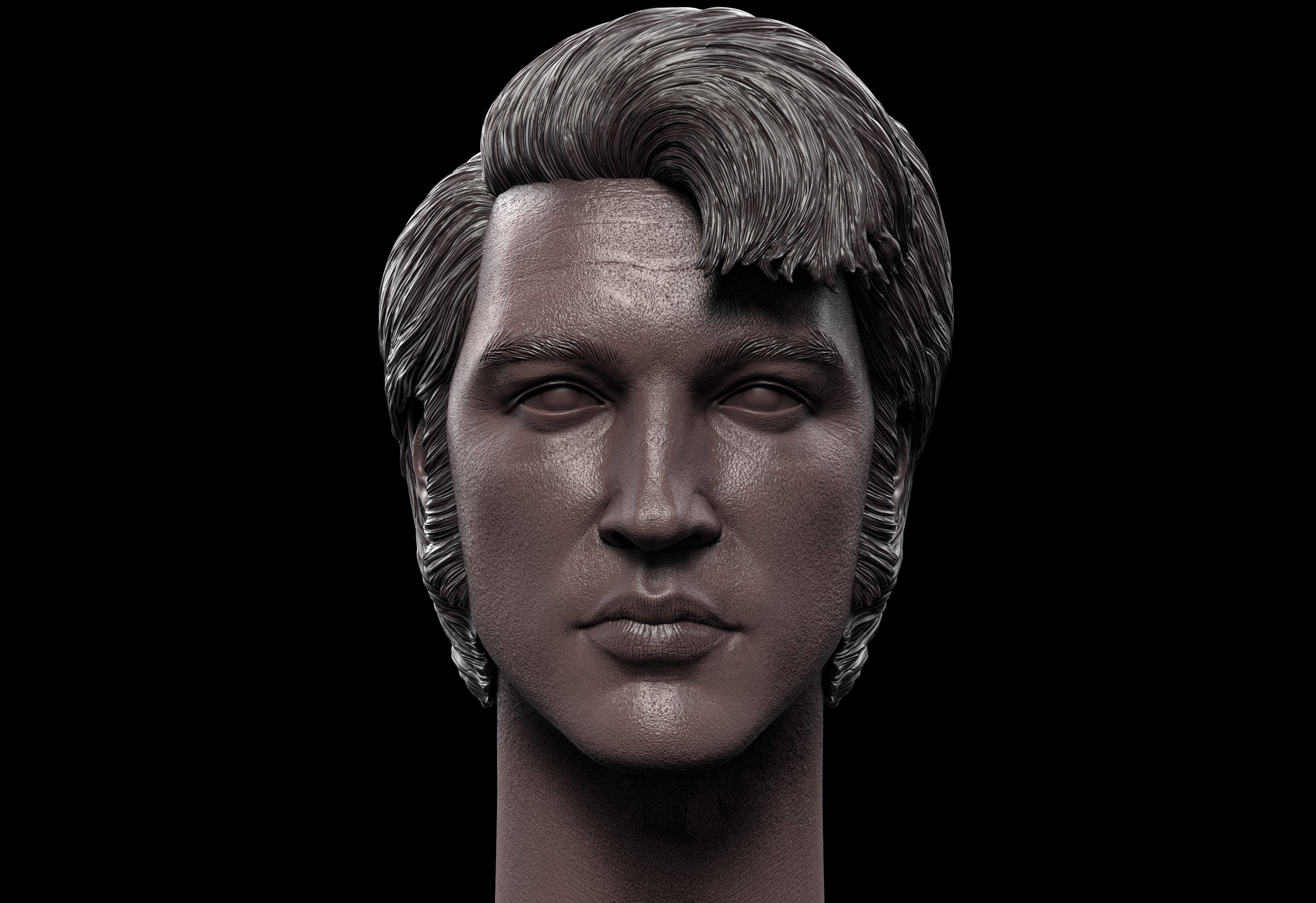 Elvis Presley Head 3D print model_1
