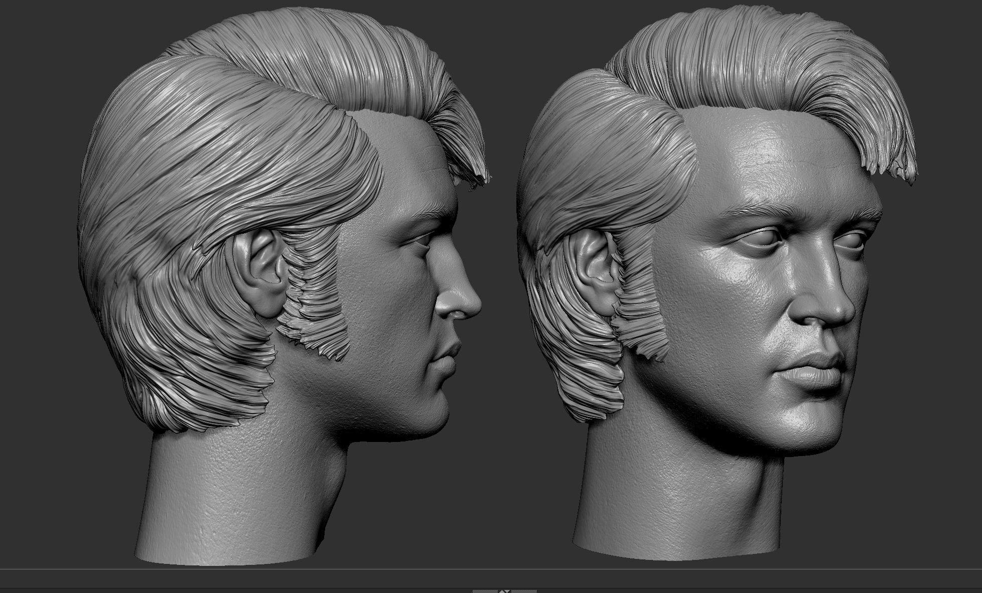 Elvis Presley Head 3D print model_7