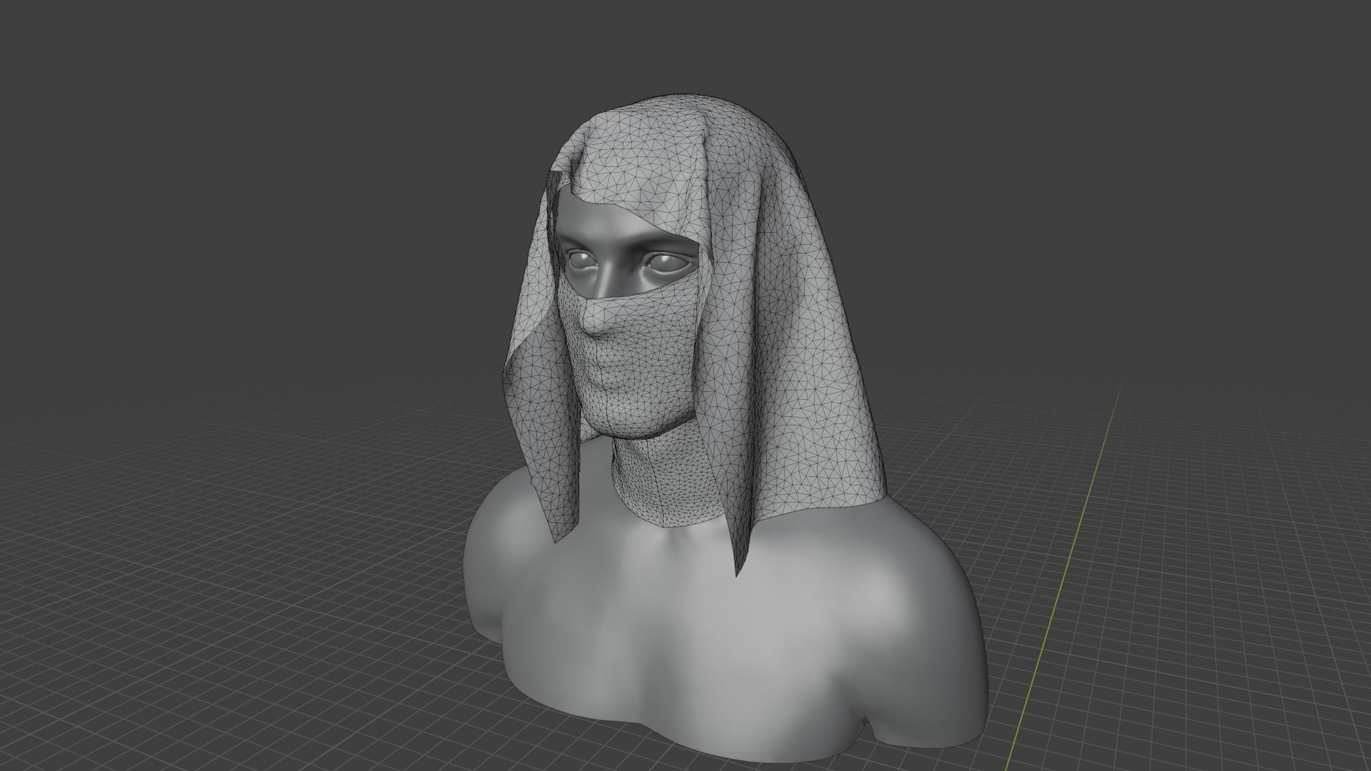 Mask Clo3d Marvelous Low-poly 3D model_7