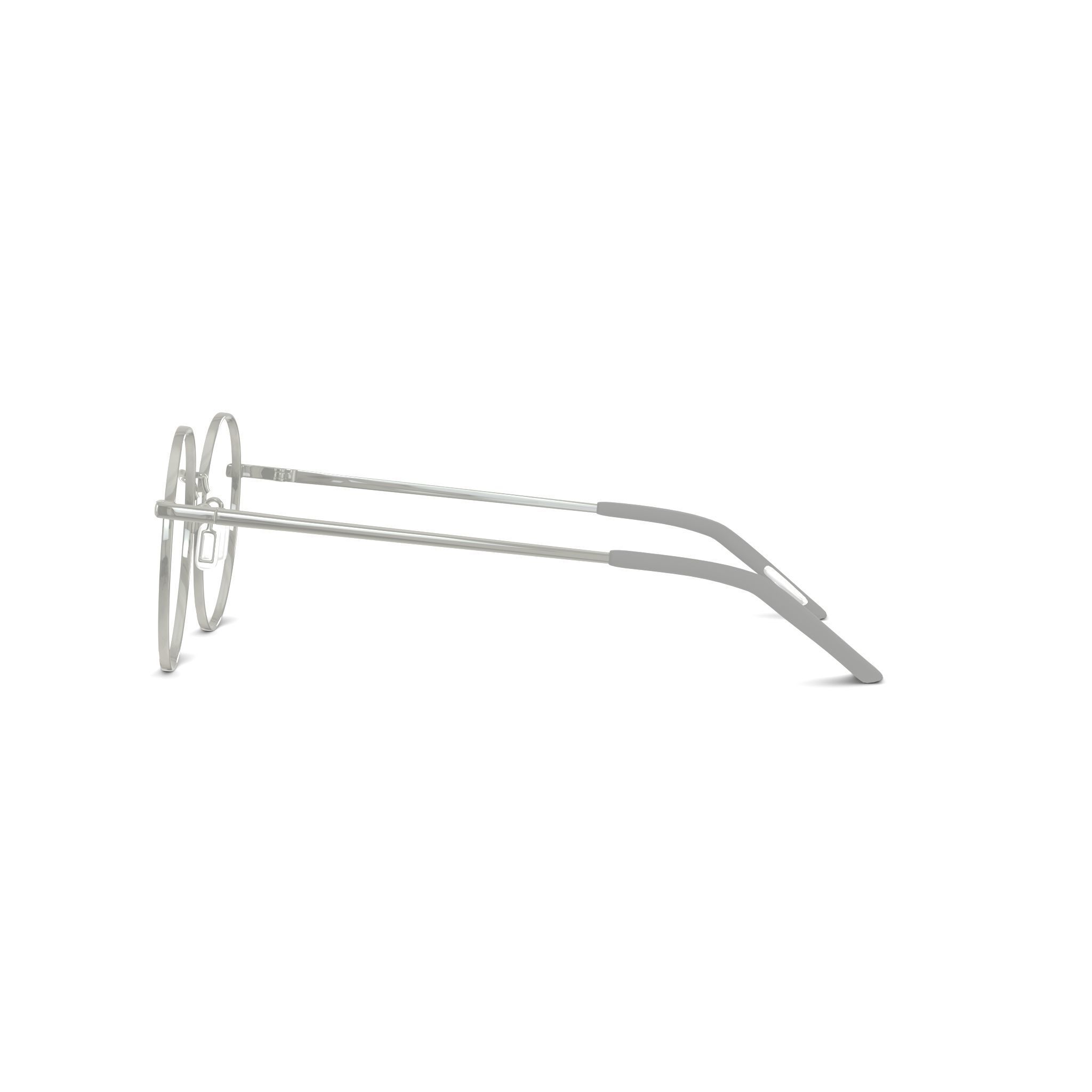 Eco - Marseille Grey Silver Glasses Low-poly 3D model_3