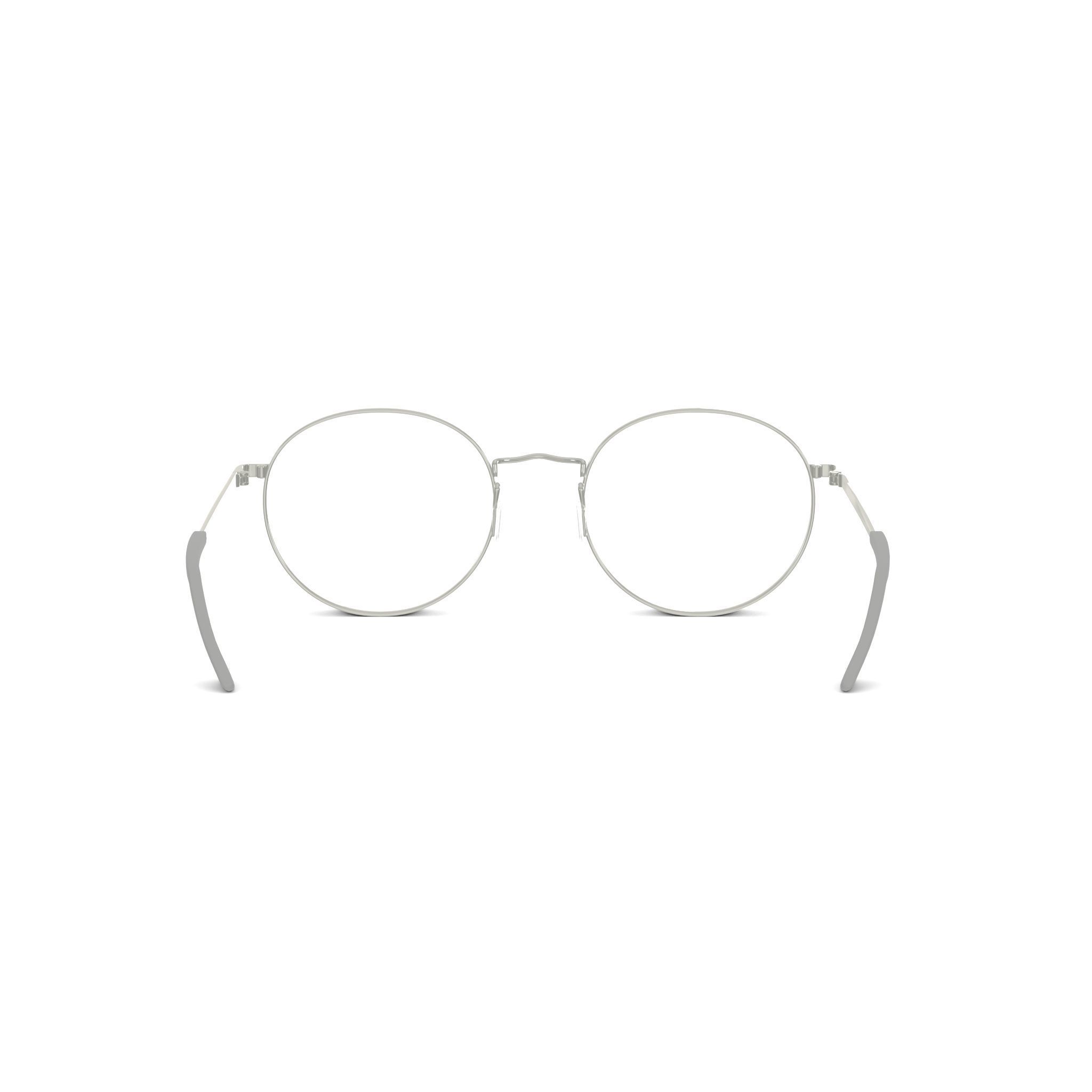 Eco - Marseille Grey Silver Glasses Low-poly 3D model_1