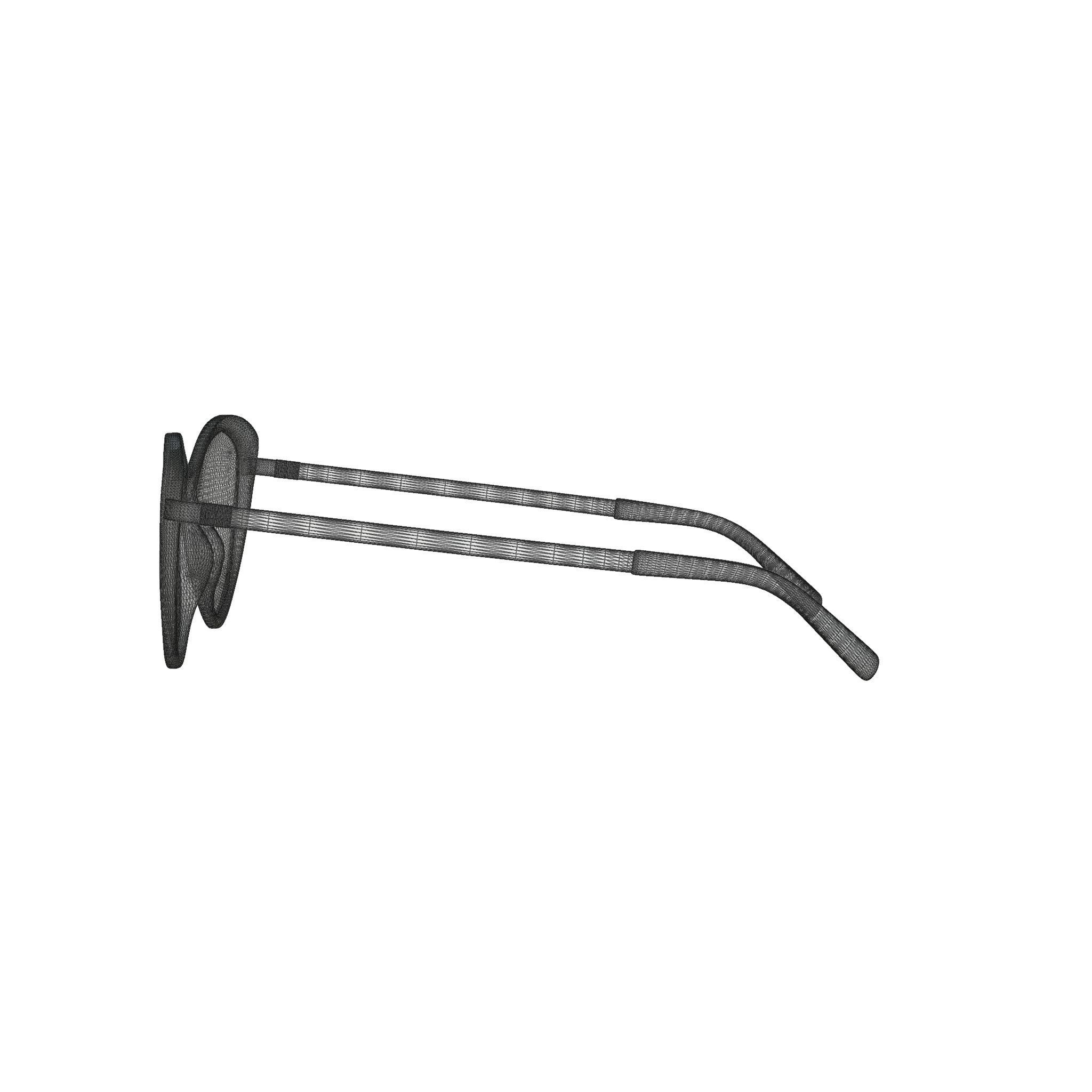 Eco - Iona Yellow Tort Glasses Low-poly 3D model_7