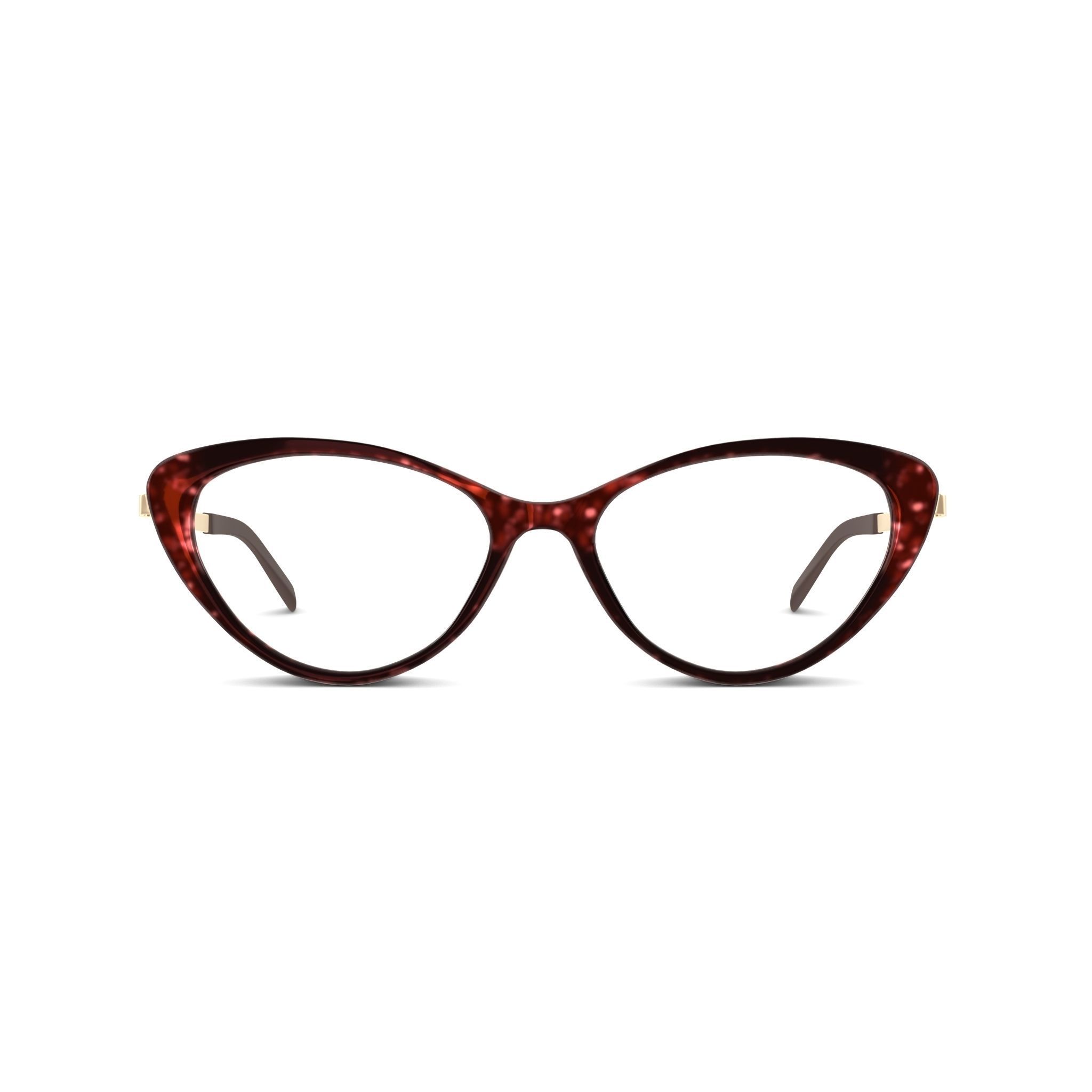 Eco - Iona Yellow Tort Glasses Low-poly 3D model_2
