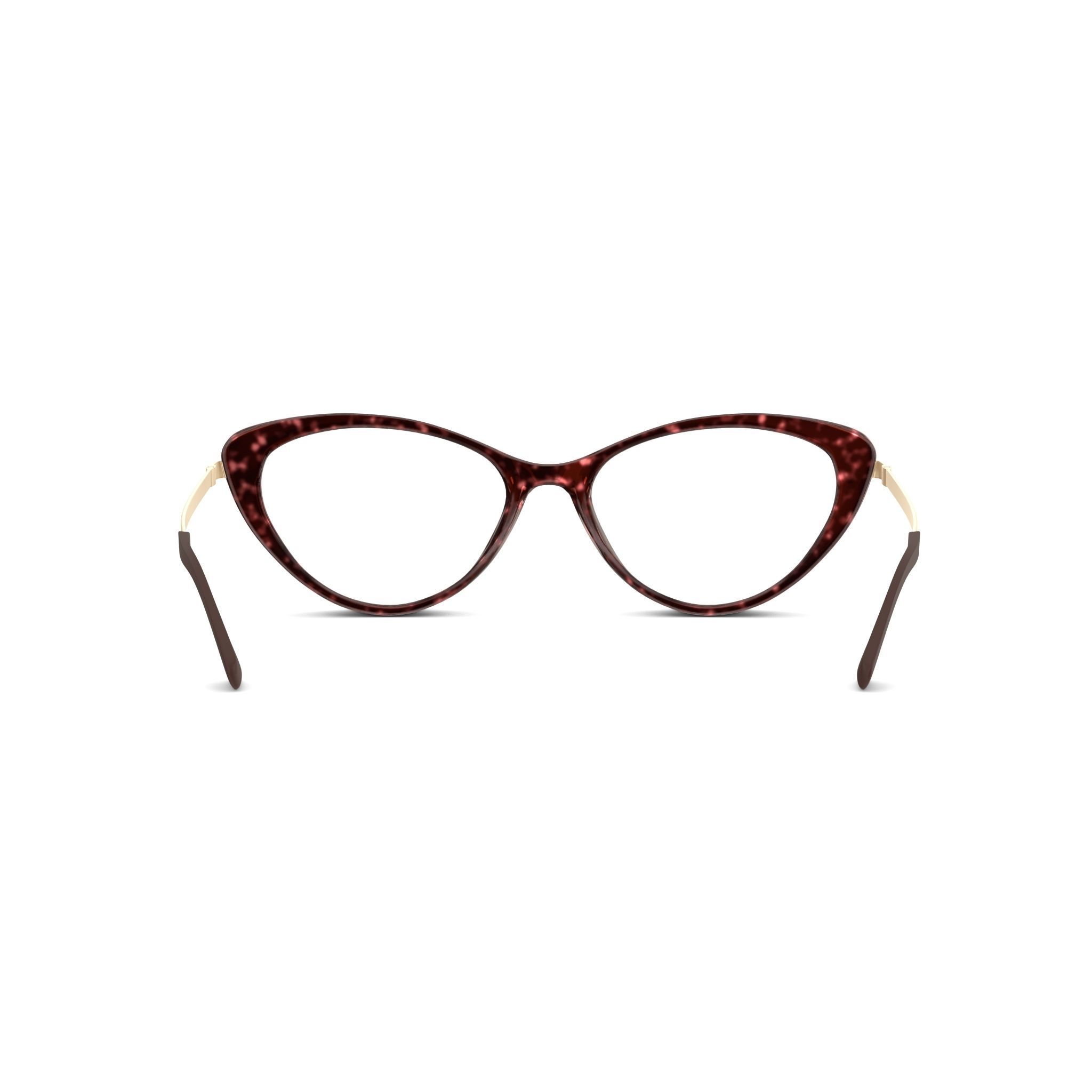 Eco - Iona Yellow Tort Glasses Low-poly 3D model_1