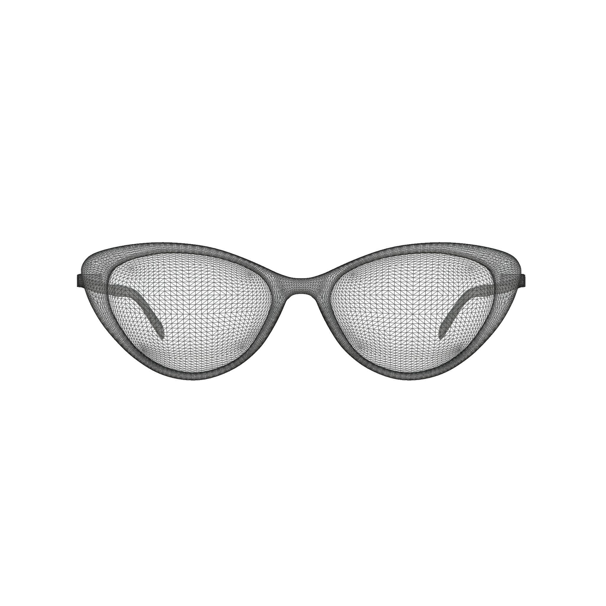 Eco - Iona Yellow Tort Glasses Low-poly 3D model_6