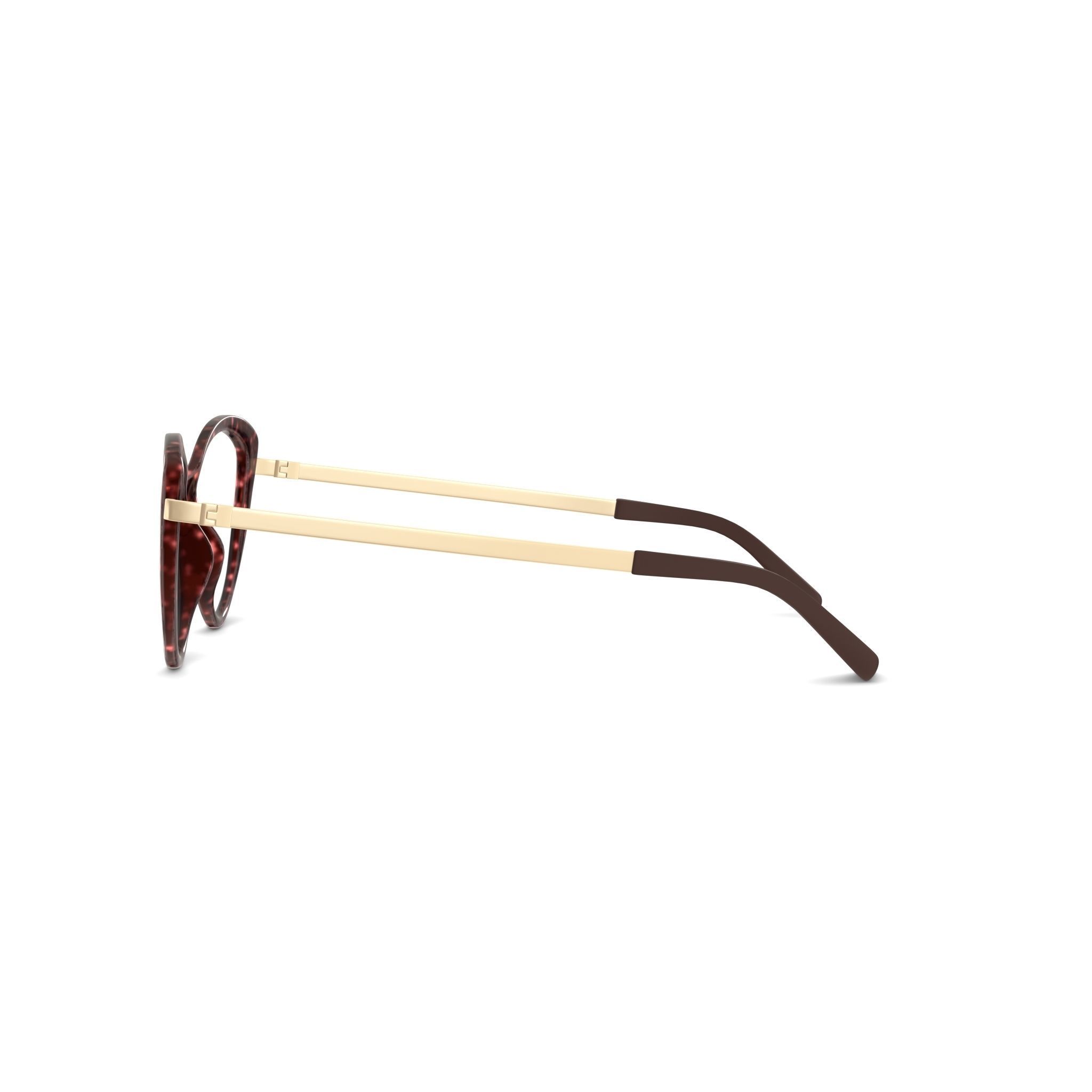 Eco - Iona Yellow Tort Glasses Low-poly 3D model_3