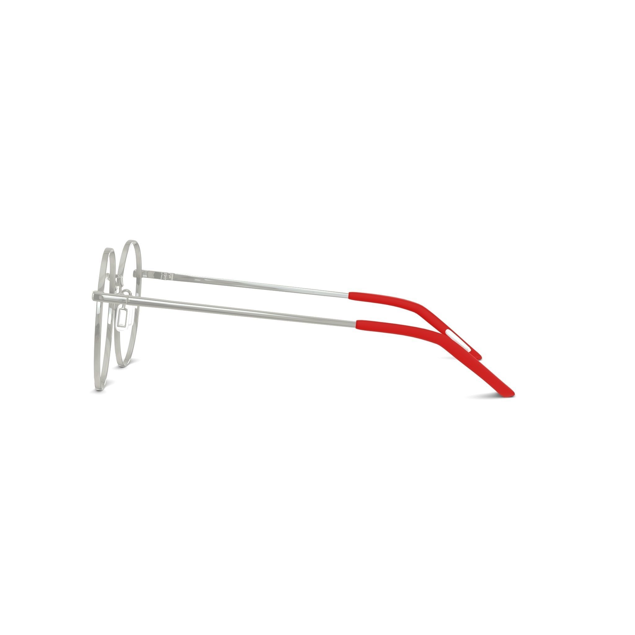 Eco - Marseille Red Gun Glasses Low-poly 3D model_3