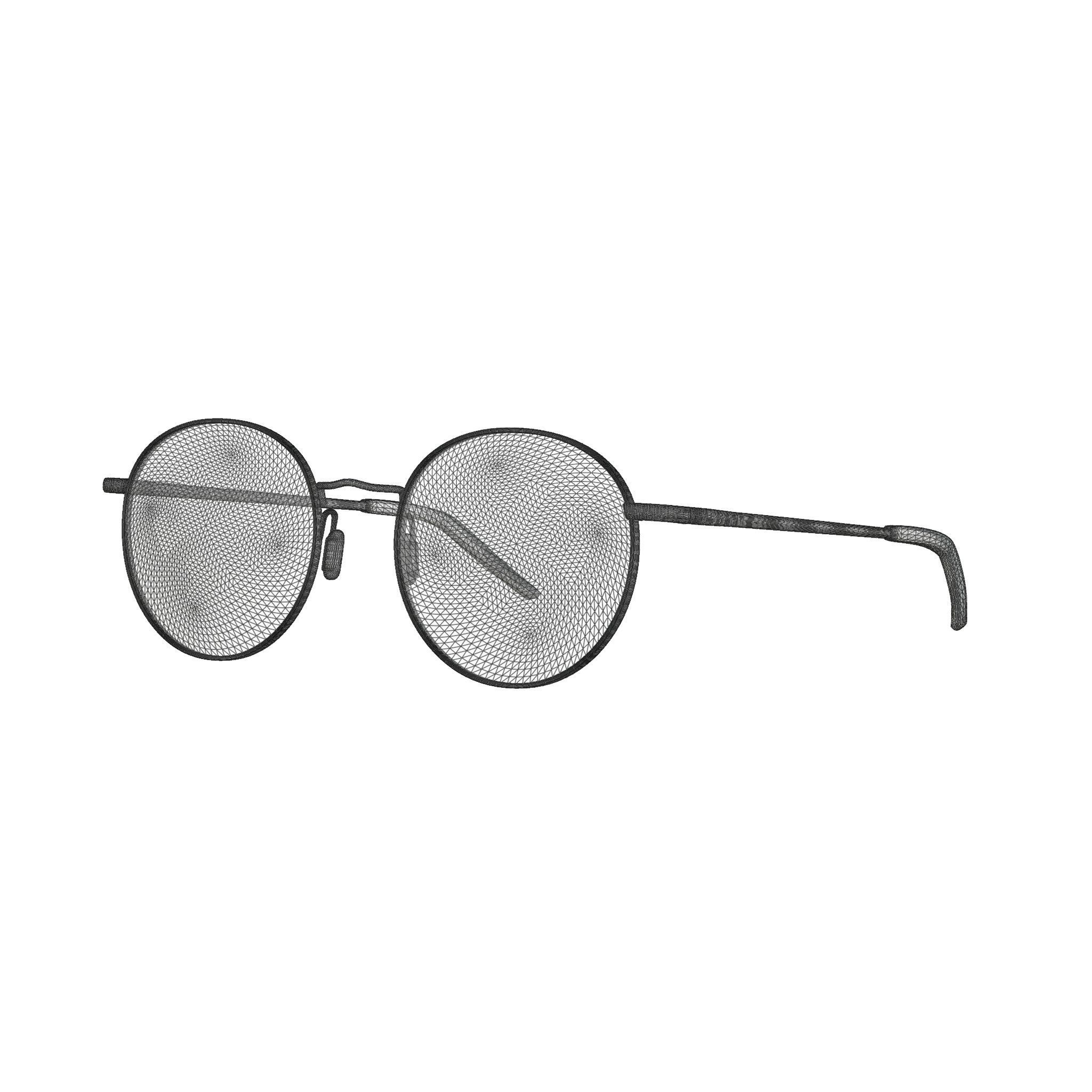 Eco - Marseille Red Gun Glasses Low-poly 3D model_5