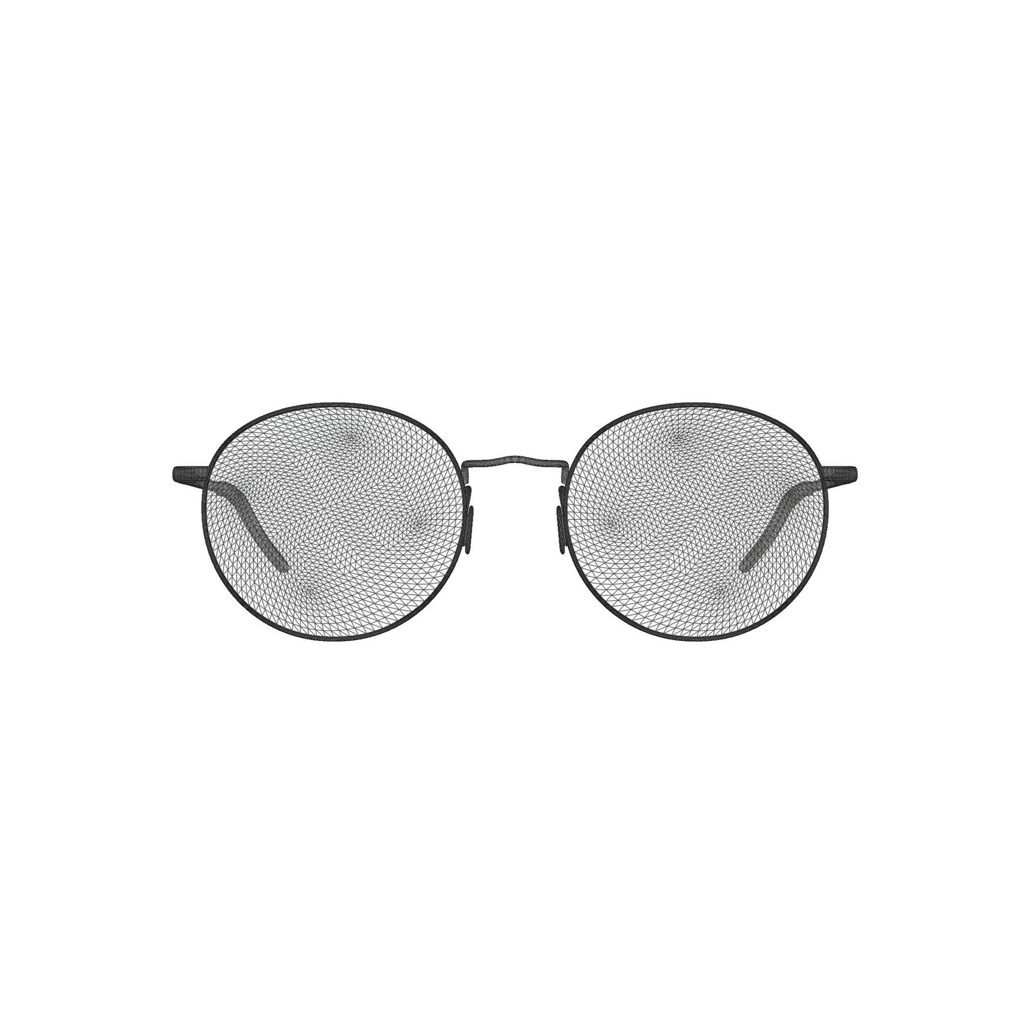 Eco - Marseille Red Gun Glasses Low-poly 3D model_7