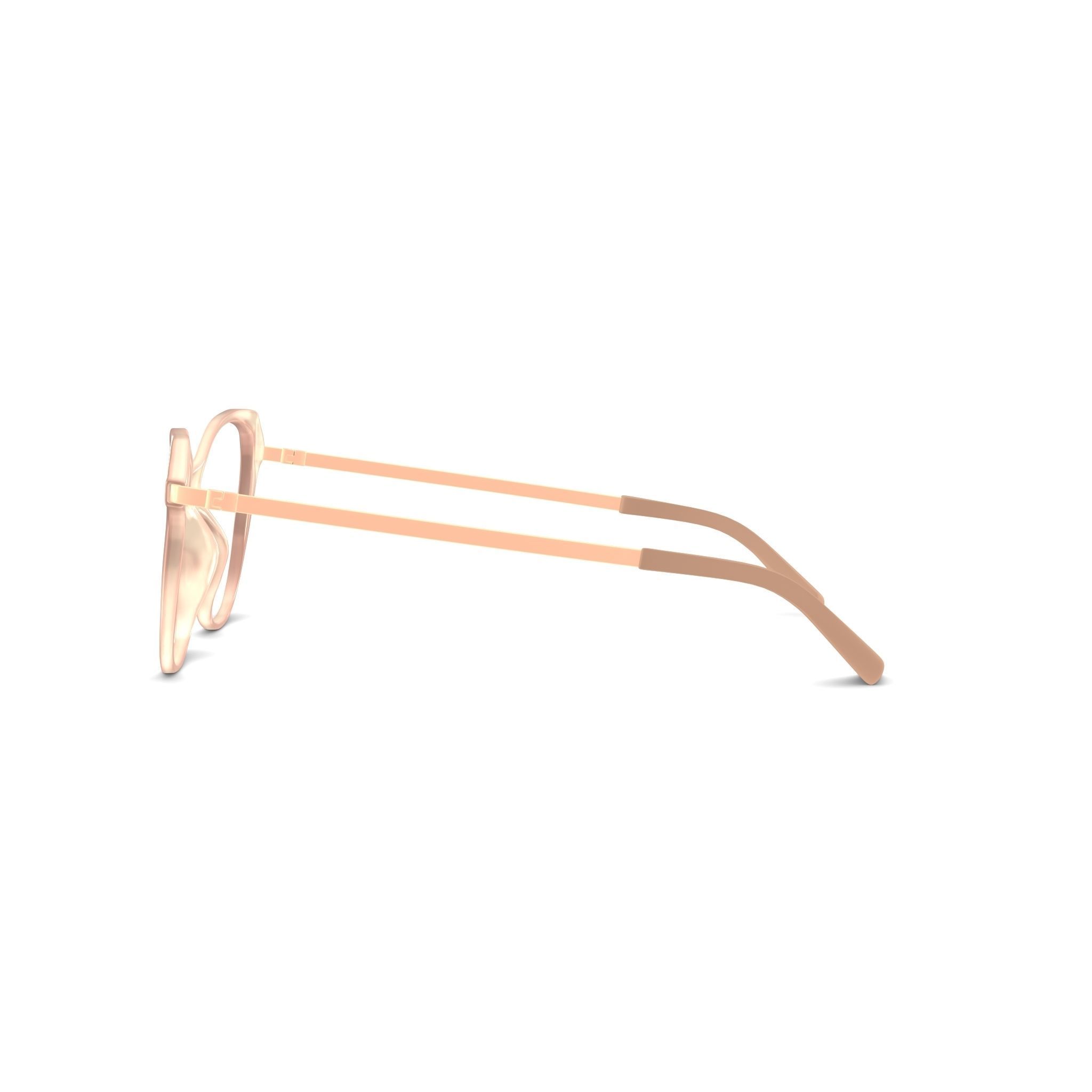 Eco - Loa Powder Pink Glasses Low-poly 3D model_3