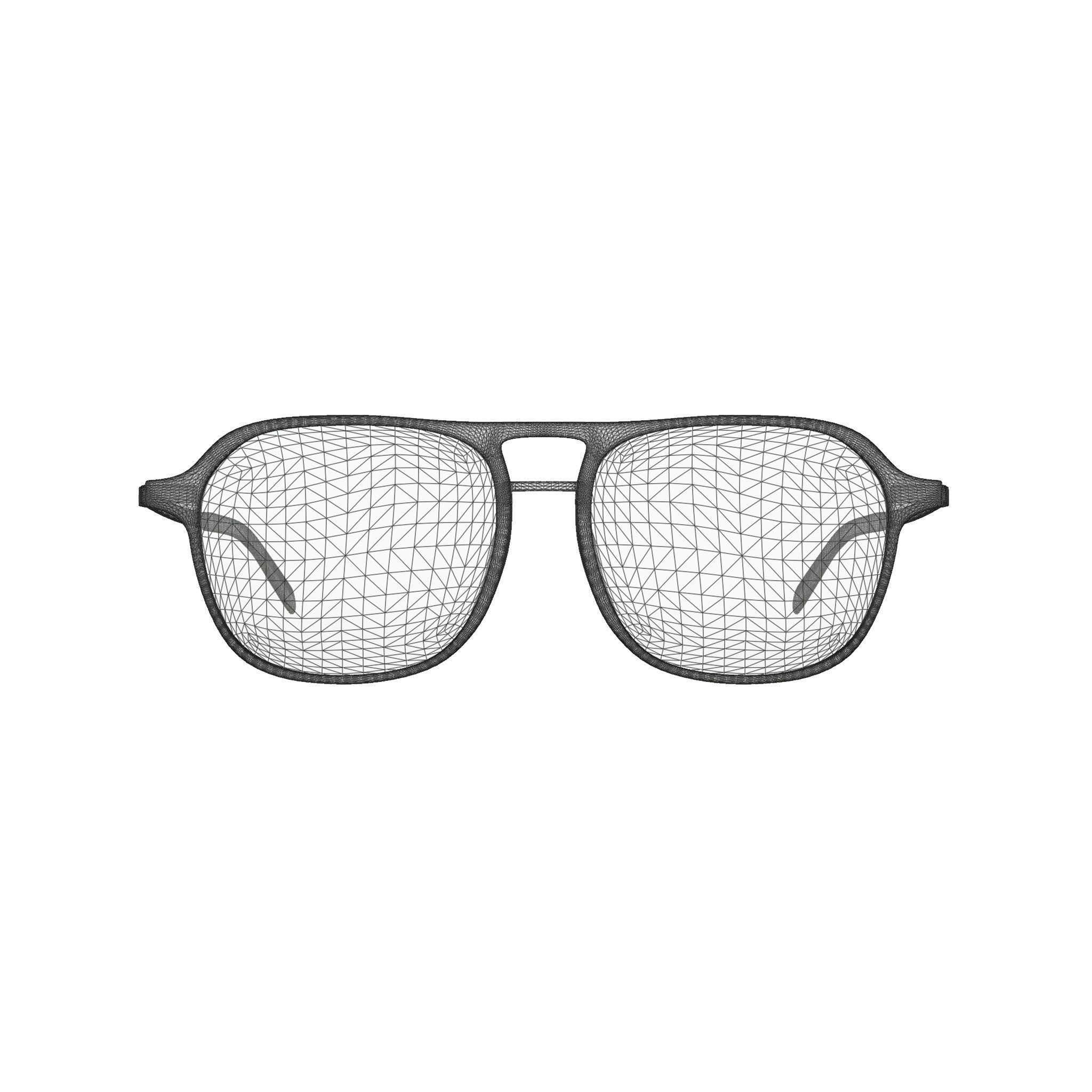 Eco - Nevado Black Spreckled Glasses Low-poly 3D model_7