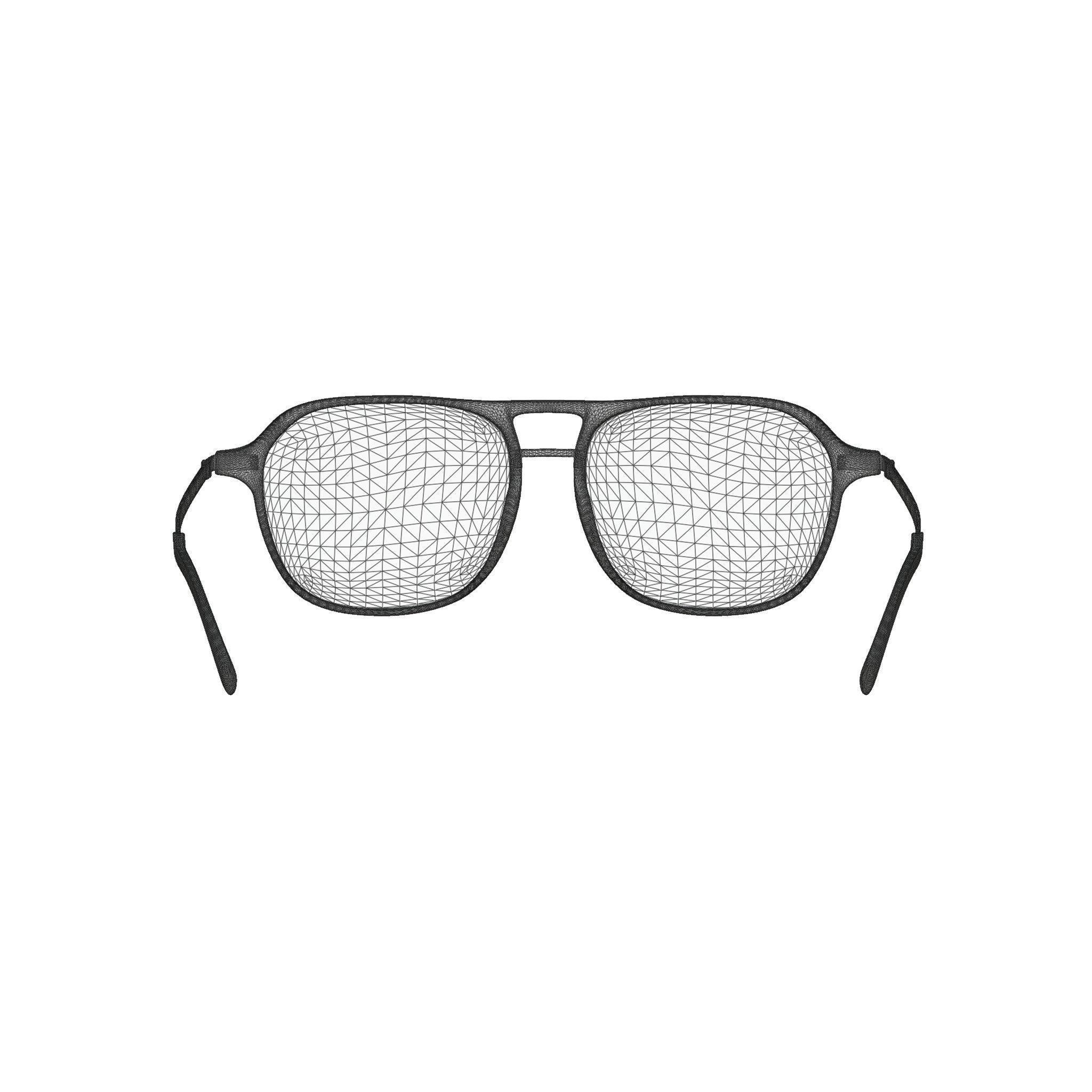 Eco - Nevado Black Spreckled Glasses Low-poly 3D model_6