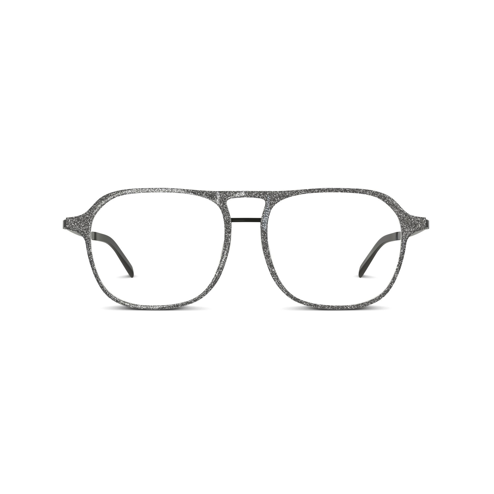 Eco - Nevado Black Spreckled Glasses Low-poly 3D model_2