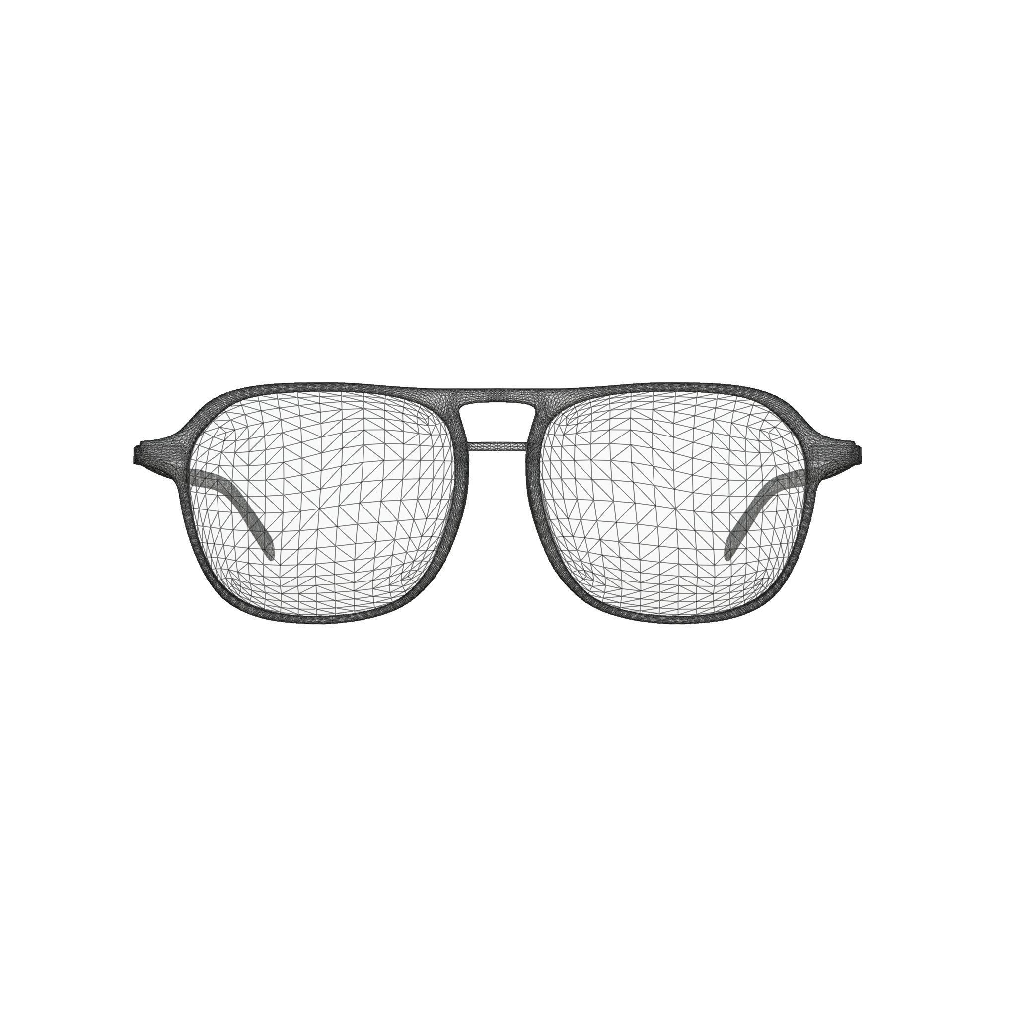 Eco - Nevado Dark Blue Glasses Low-poly 3D model_7