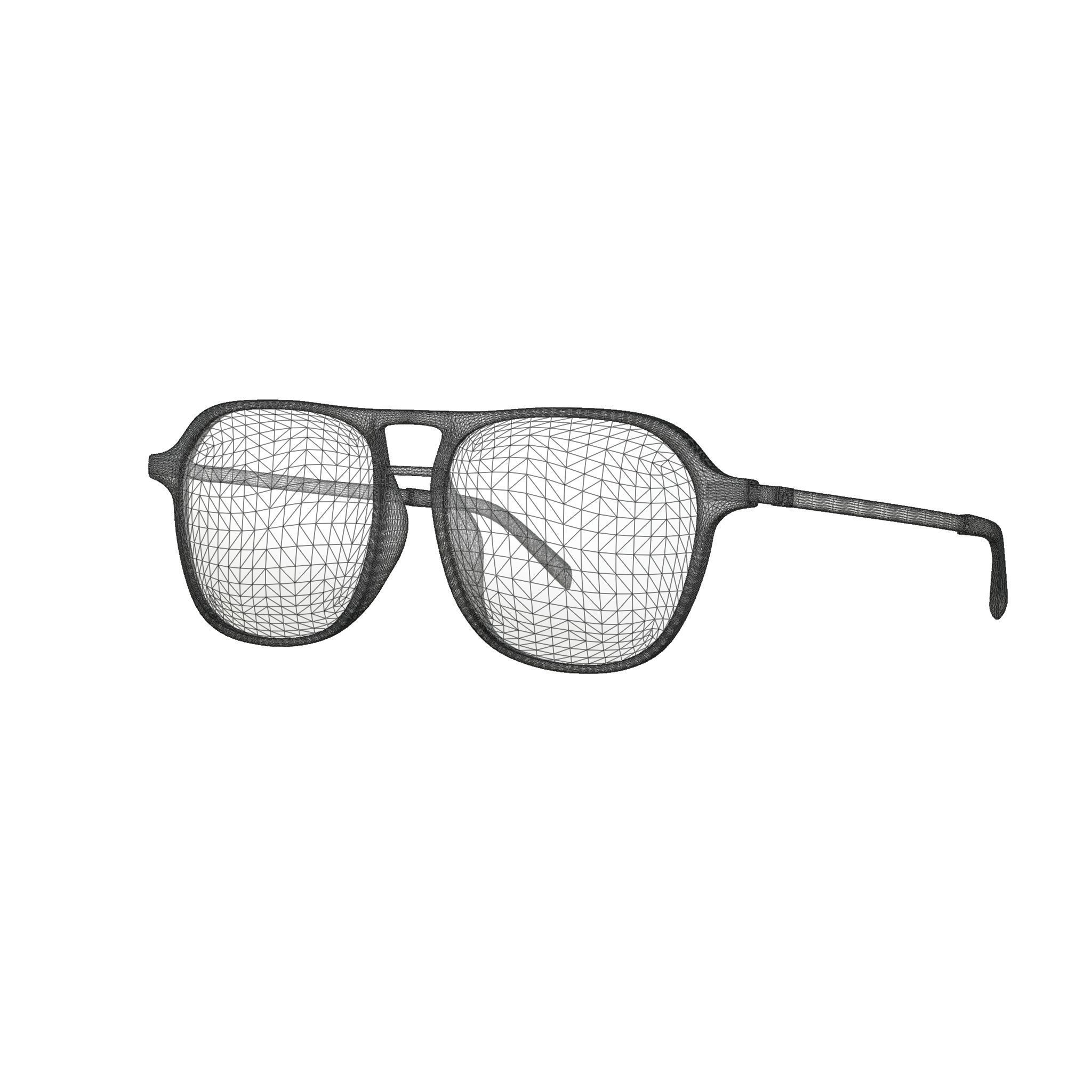 Eco - Nevado Dark Blue Glasses Low-poly 3D model_5