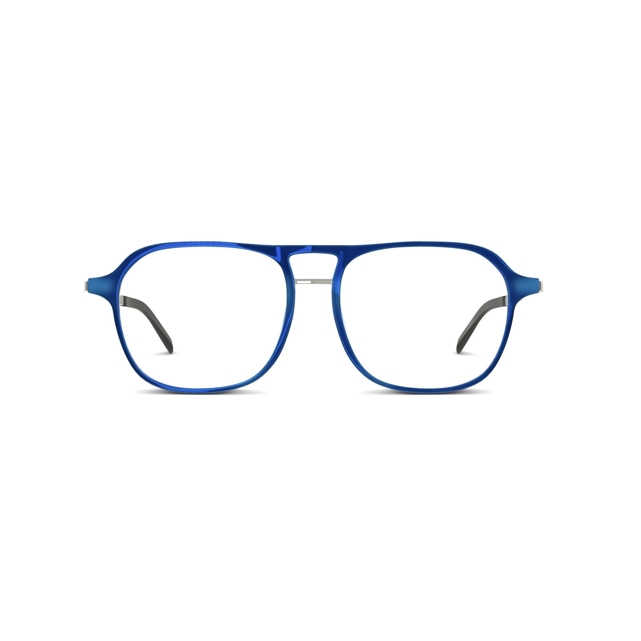 Eco - Nevado Dark Blue Glasses Low-poly 3D model_2