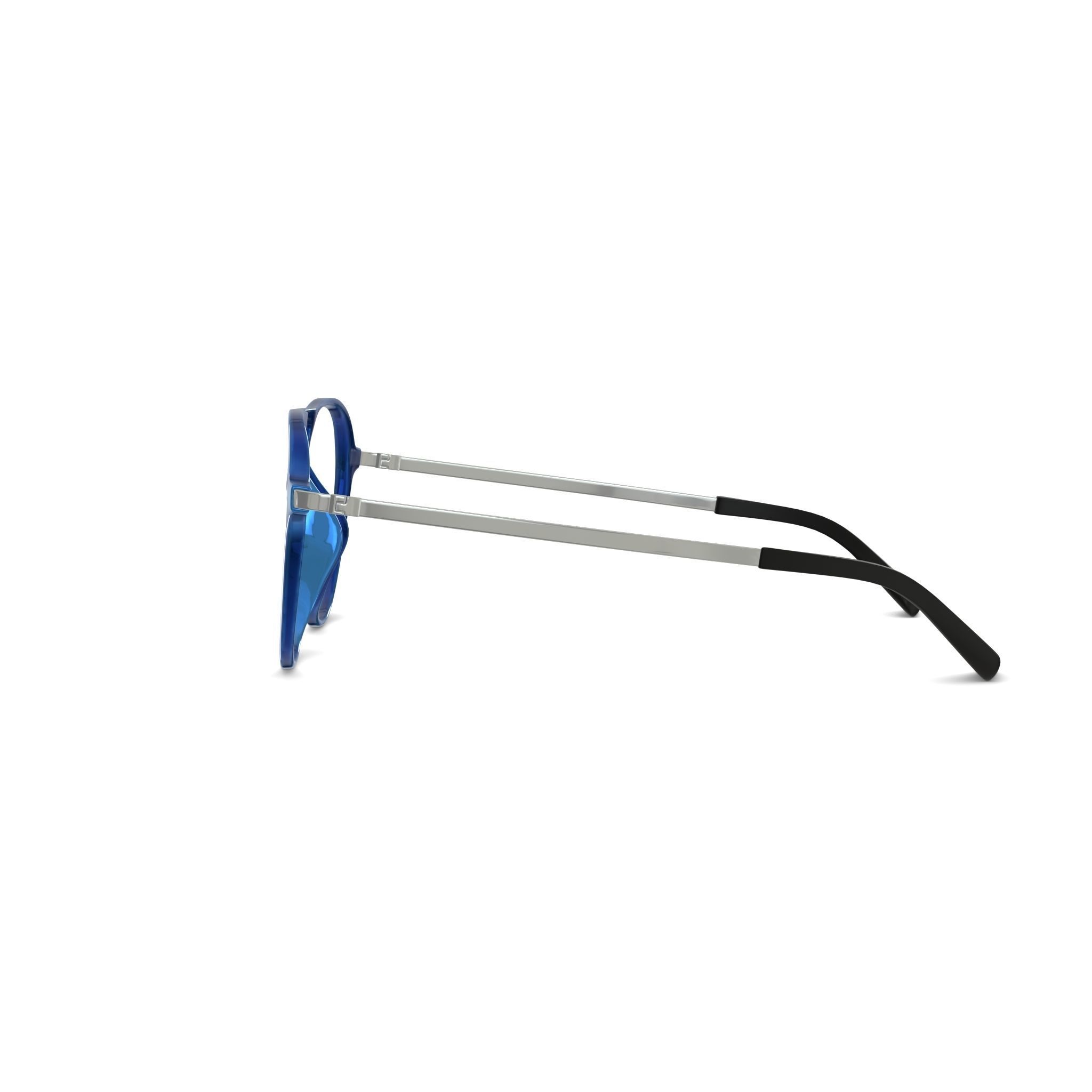 Eco - Nevado Dark Blue Glasses Low-poly 3D model_3