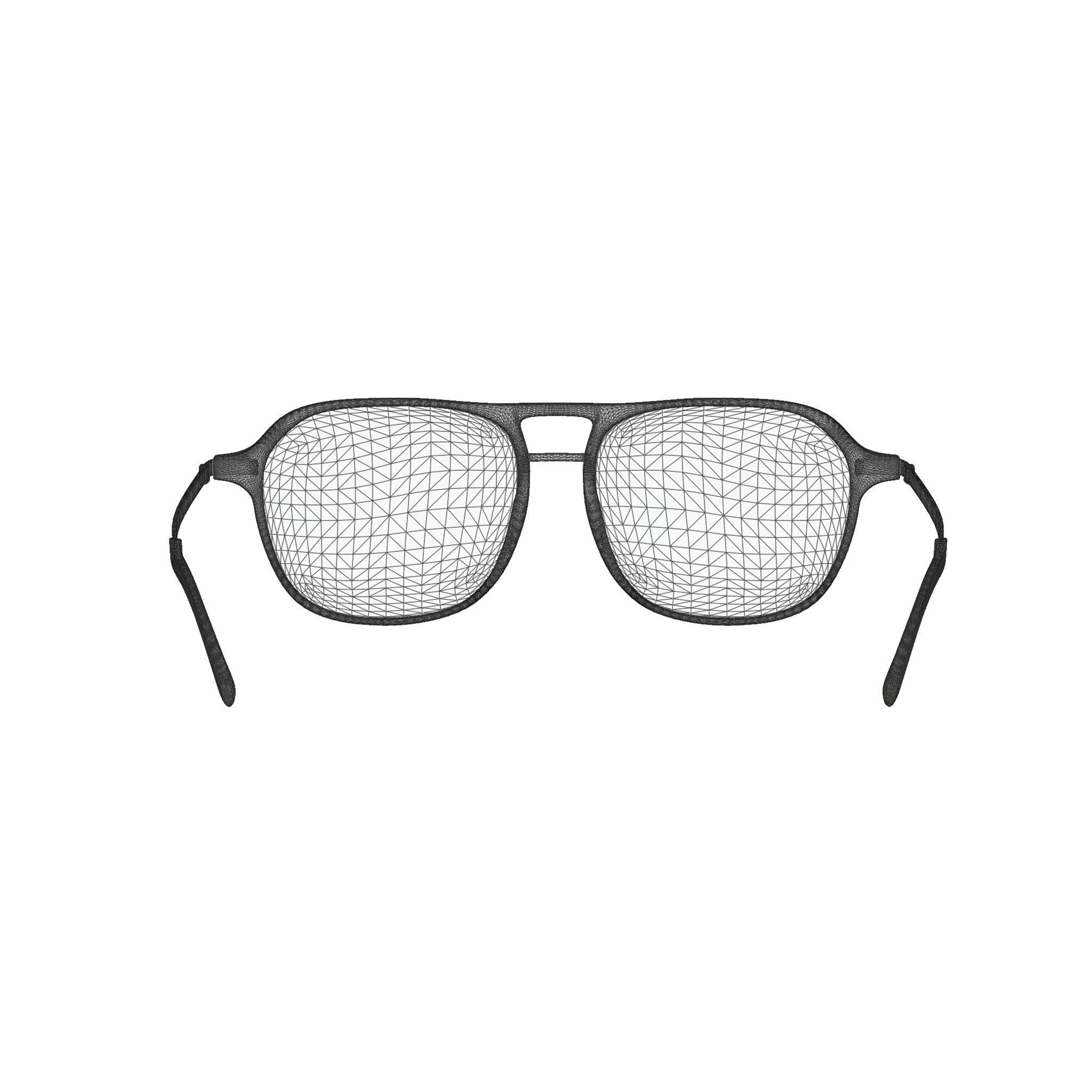 Eco - Nevado Dark Blue Glasses Low-poly 3D model_6