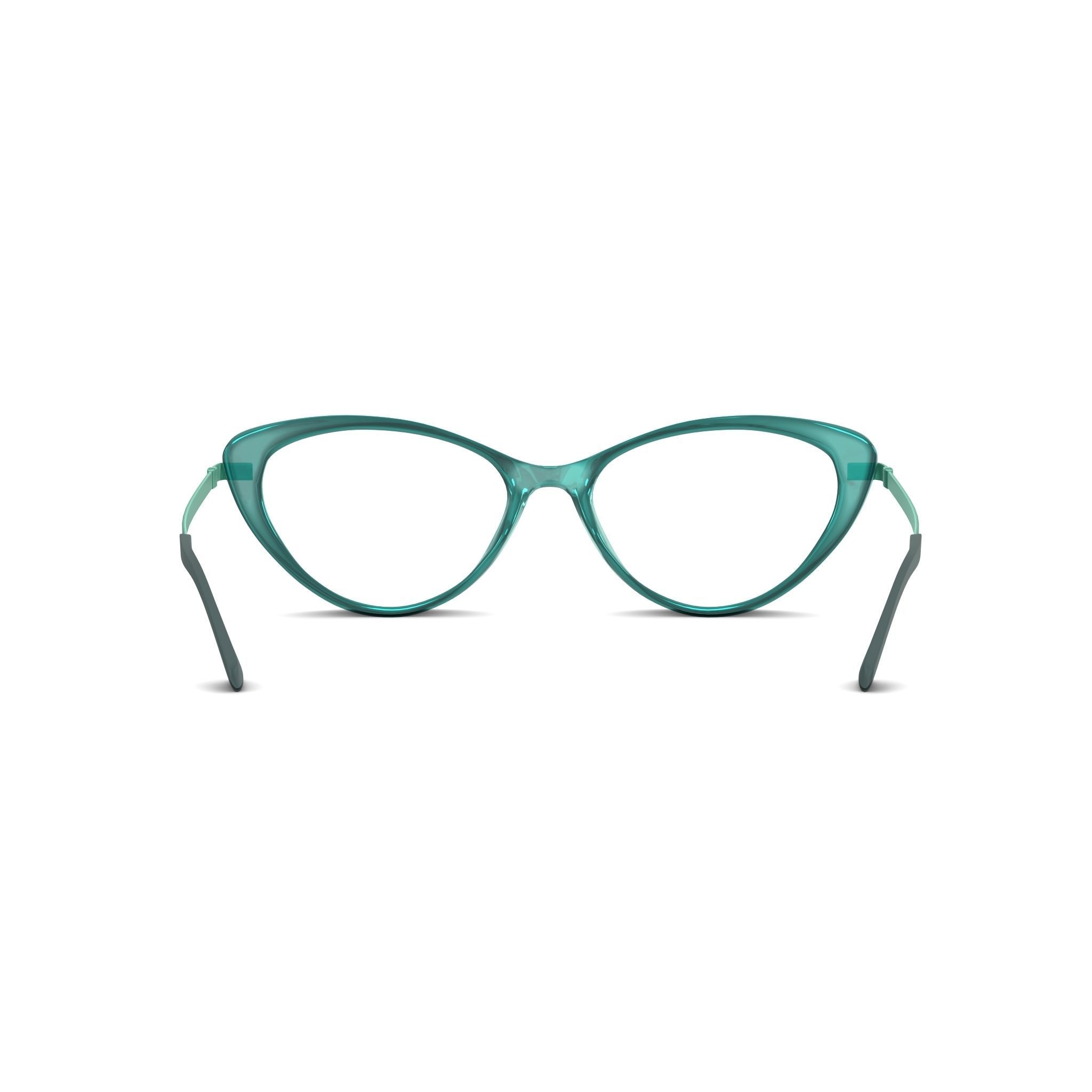 Eco - Iona Turquoise Glasses Low-poly 3D model_1