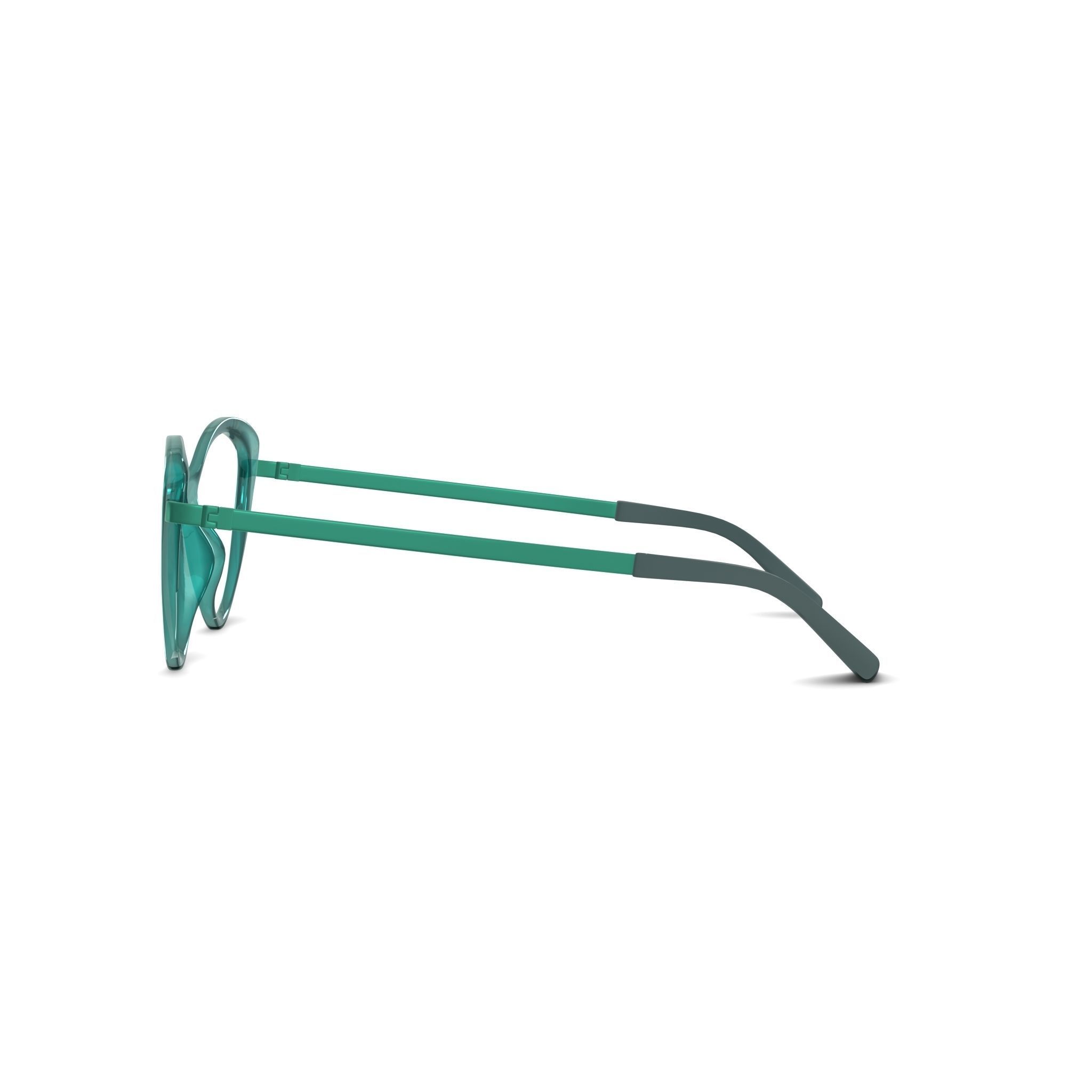 Eco - Iona Turquoise Glasses Low-poly 3D model_3