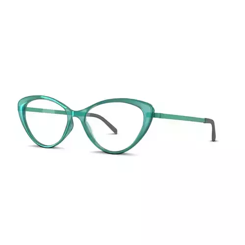 Eco - Iona Turquoise Glasses Low-poly 3D model