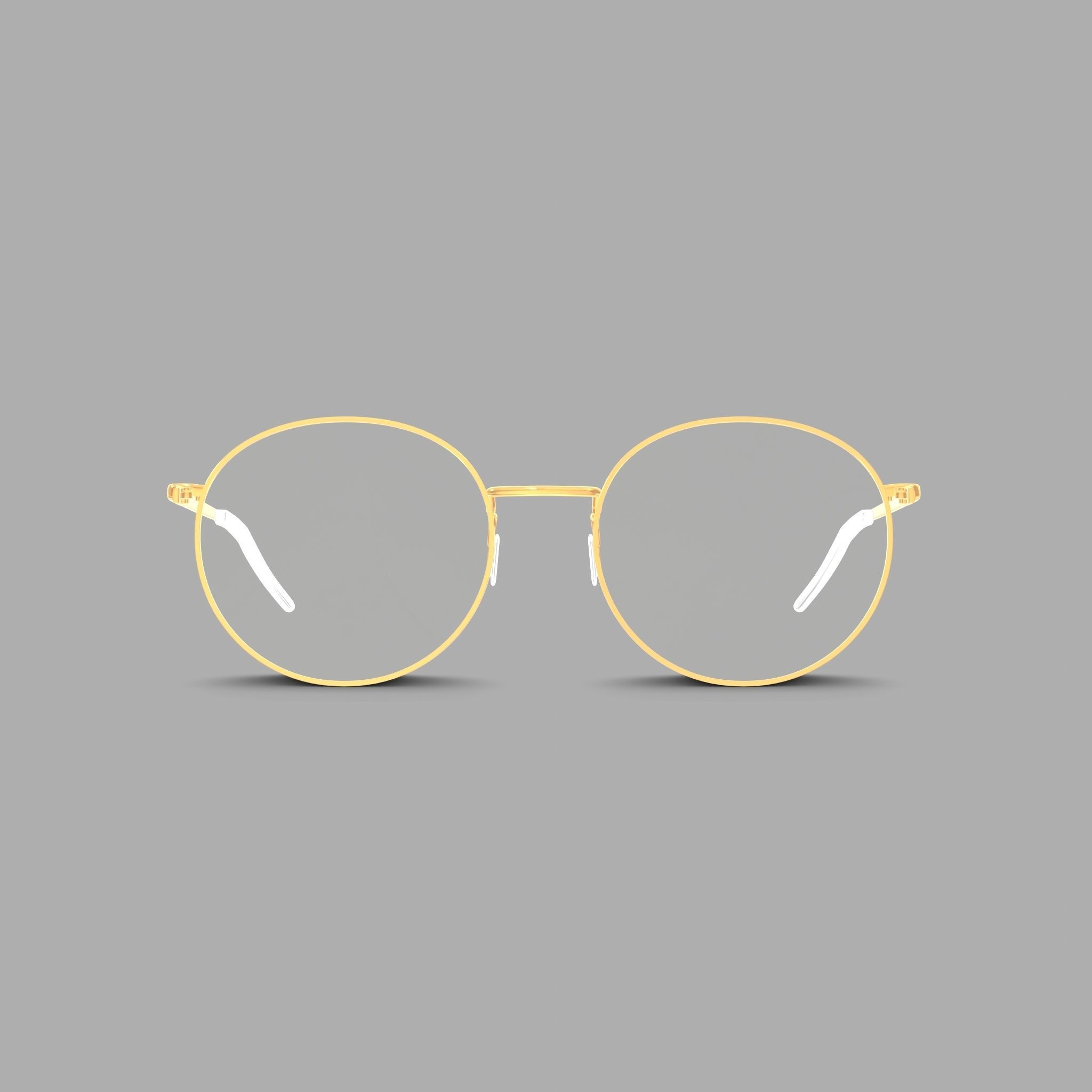 Eco - Naples Gold Glasses Low-poly 3D model_2
