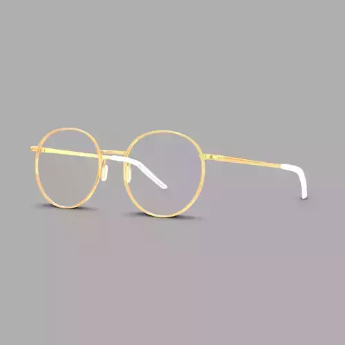 Eco - Naples Gold Glasses Low-poly 3D model