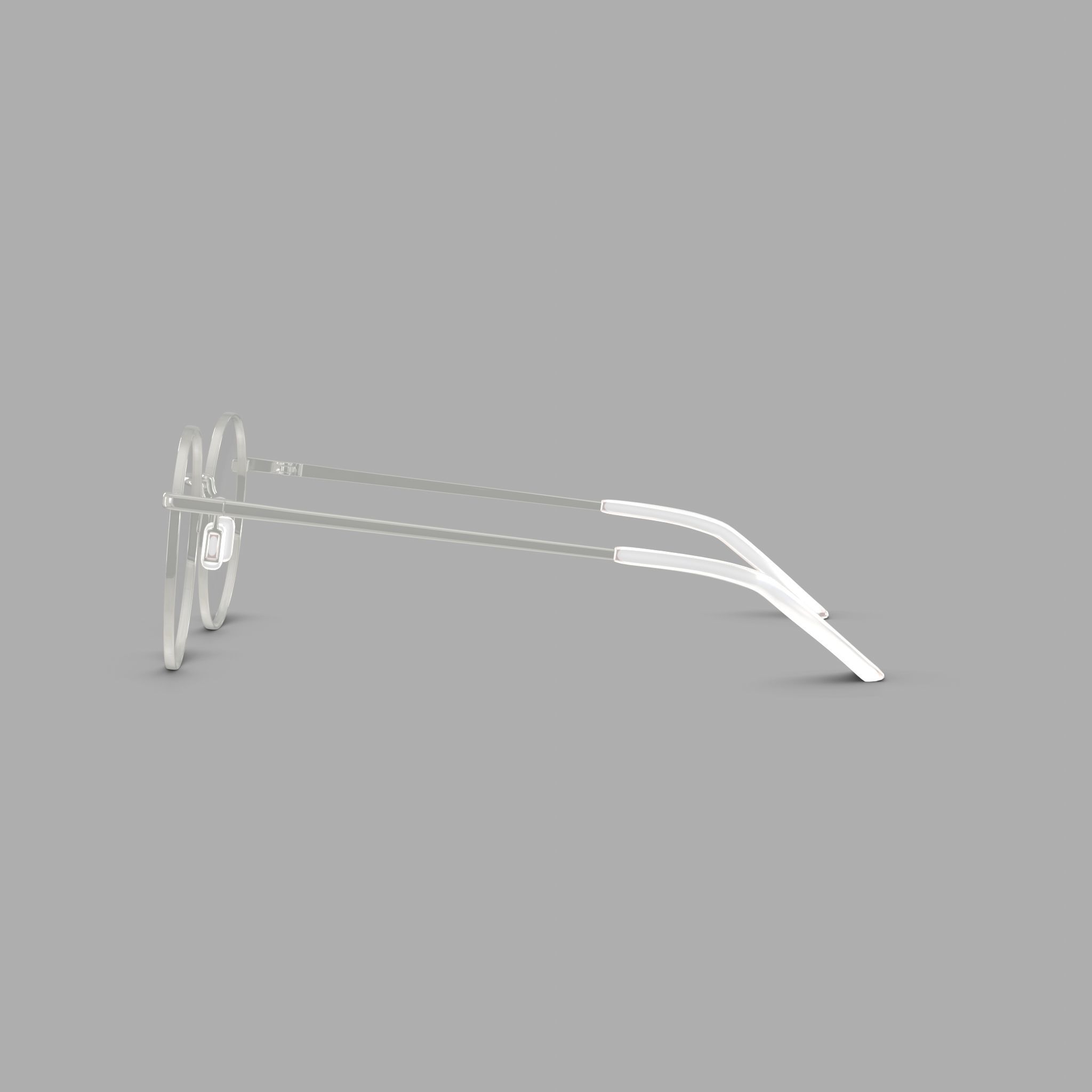 Eco - Naples Lavander Silver Glasses Low-poly 3D model_3