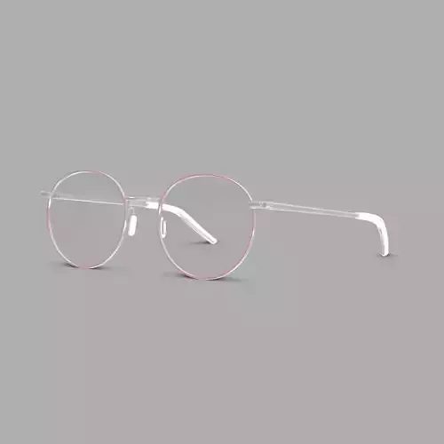 Eco - Naples Lavander Silver Glasses Low-poly 3D model