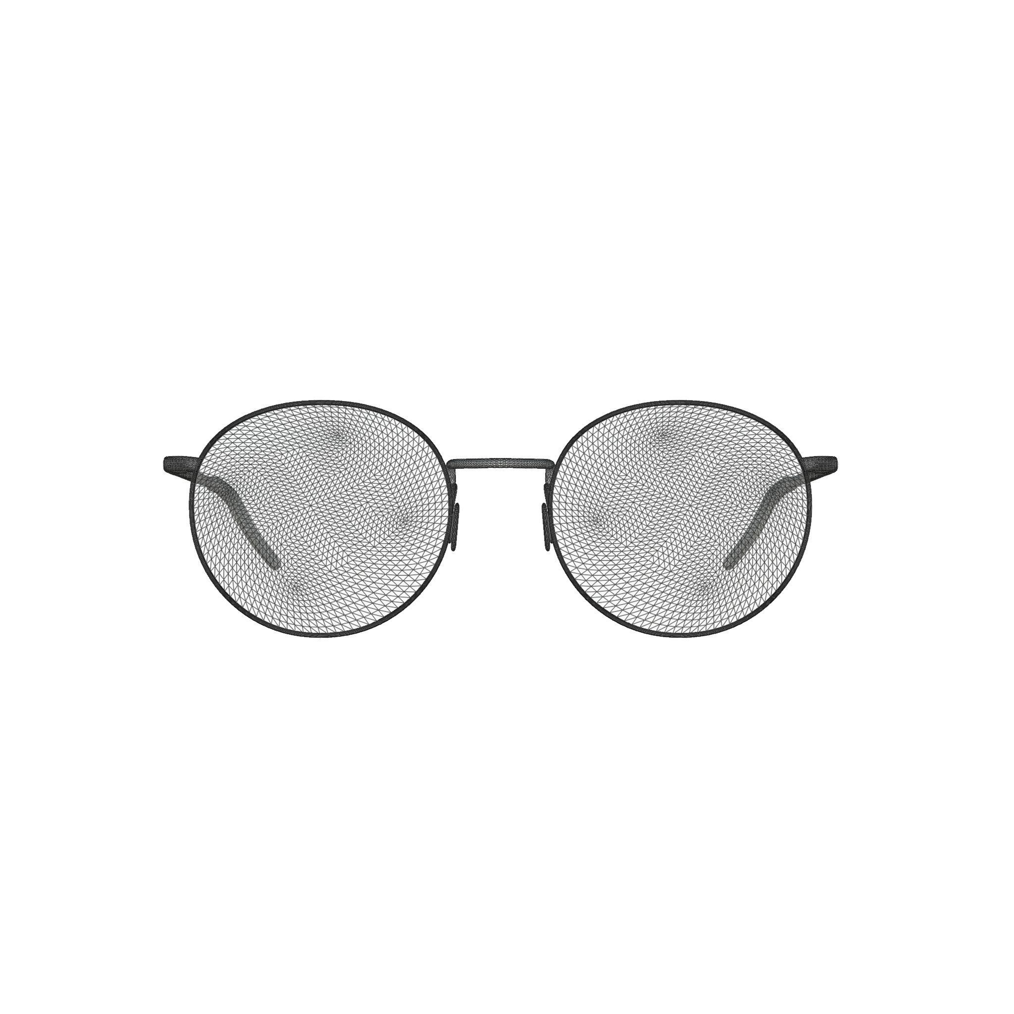 Eco - Naples Lavander Silver Glasses Low-poly 3D model_6