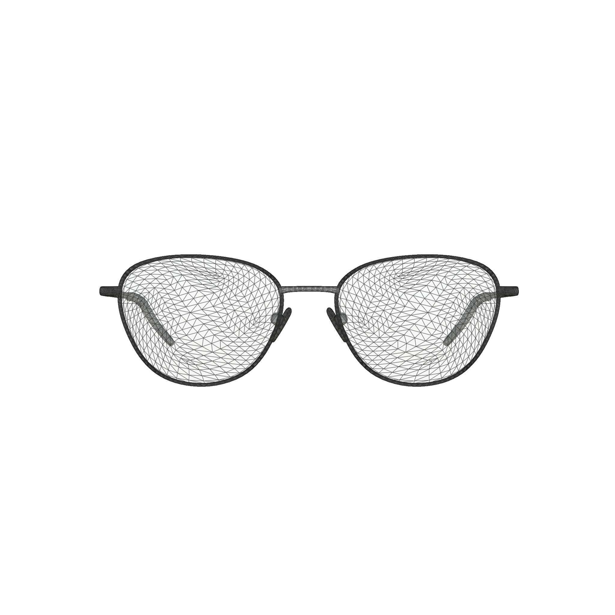 Eco - Manila Pink Rose Gold Glasses Low-poly 3D model_6