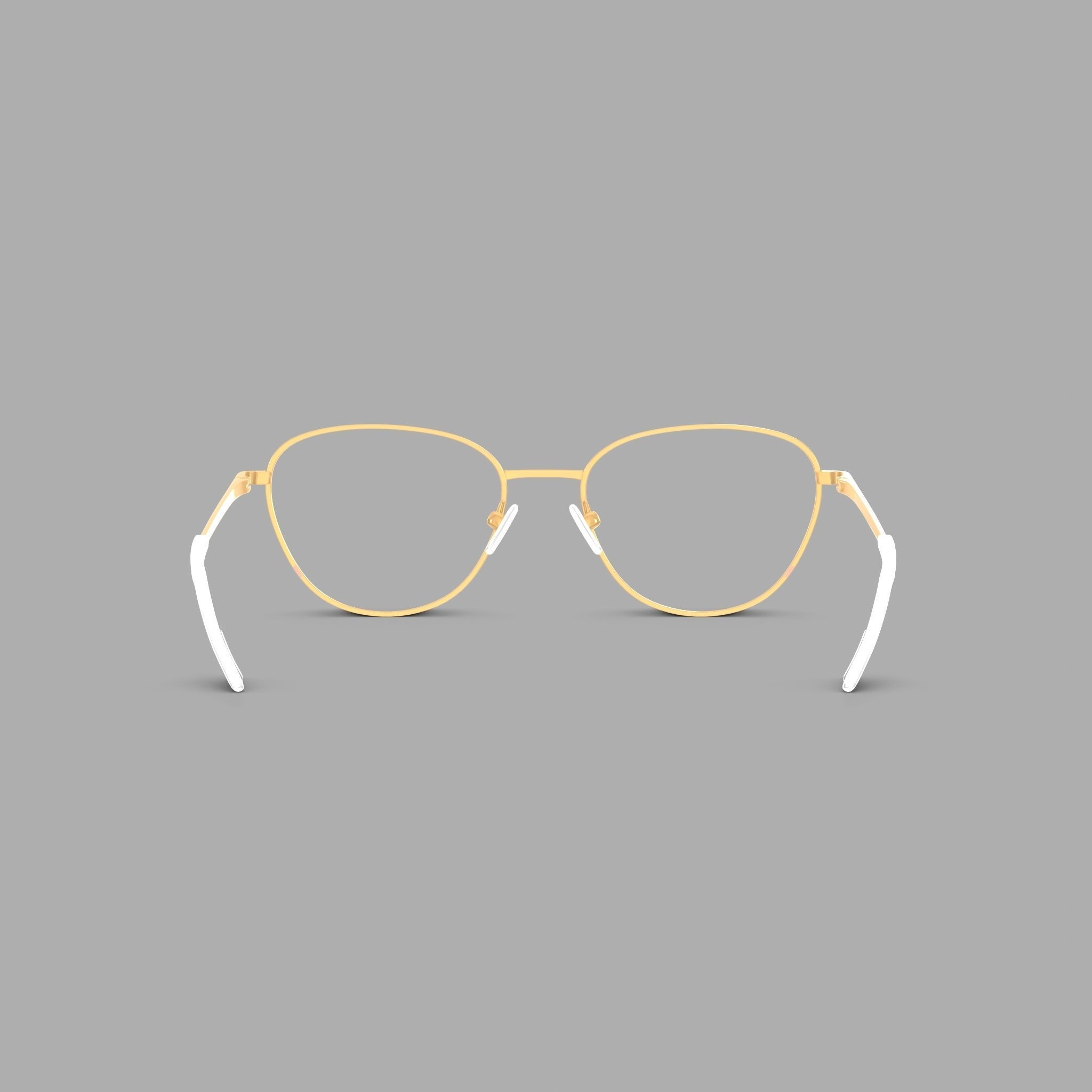 Eco - Manila Pink Rose Gold Glasses Low-poly 3D model_1