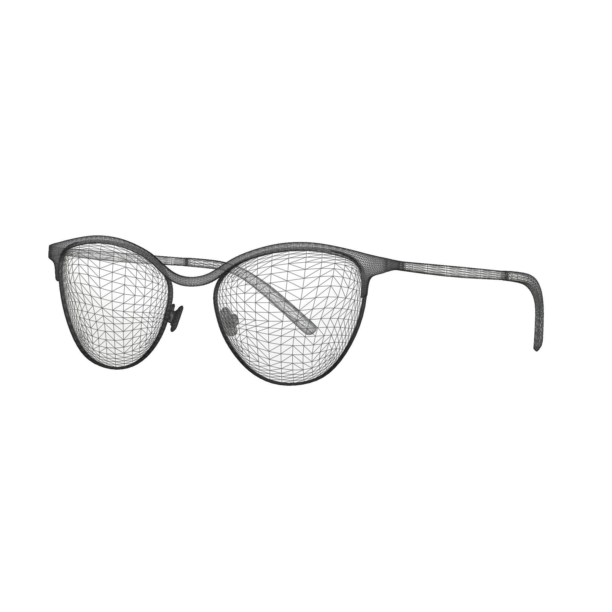 Eco - Livigno Nude Rose Gold Glasses Low-poly 3D model_4