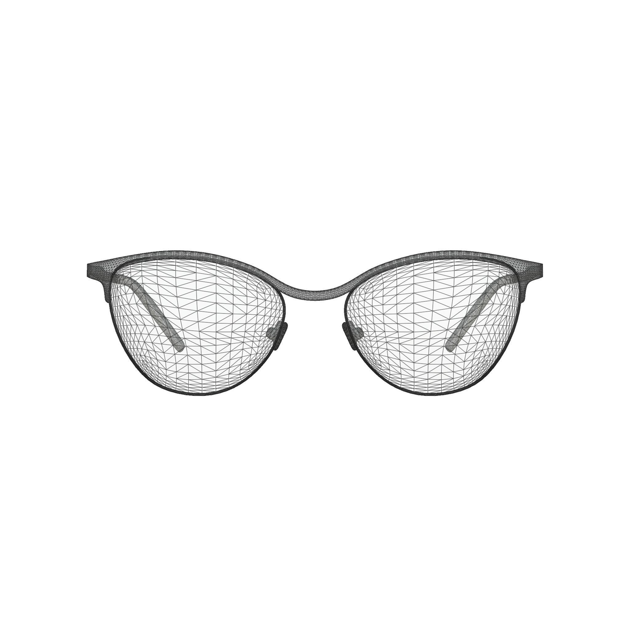 Eco - Livigno Nude Rose Gold Glasses Low-poly 3D model_6