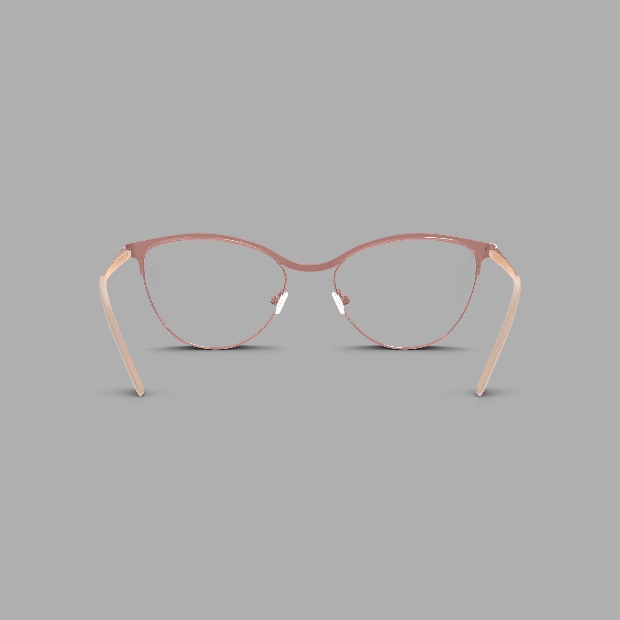 Eco - Livigno Nude Rose Gold Glasses Low-poly 3D model_1