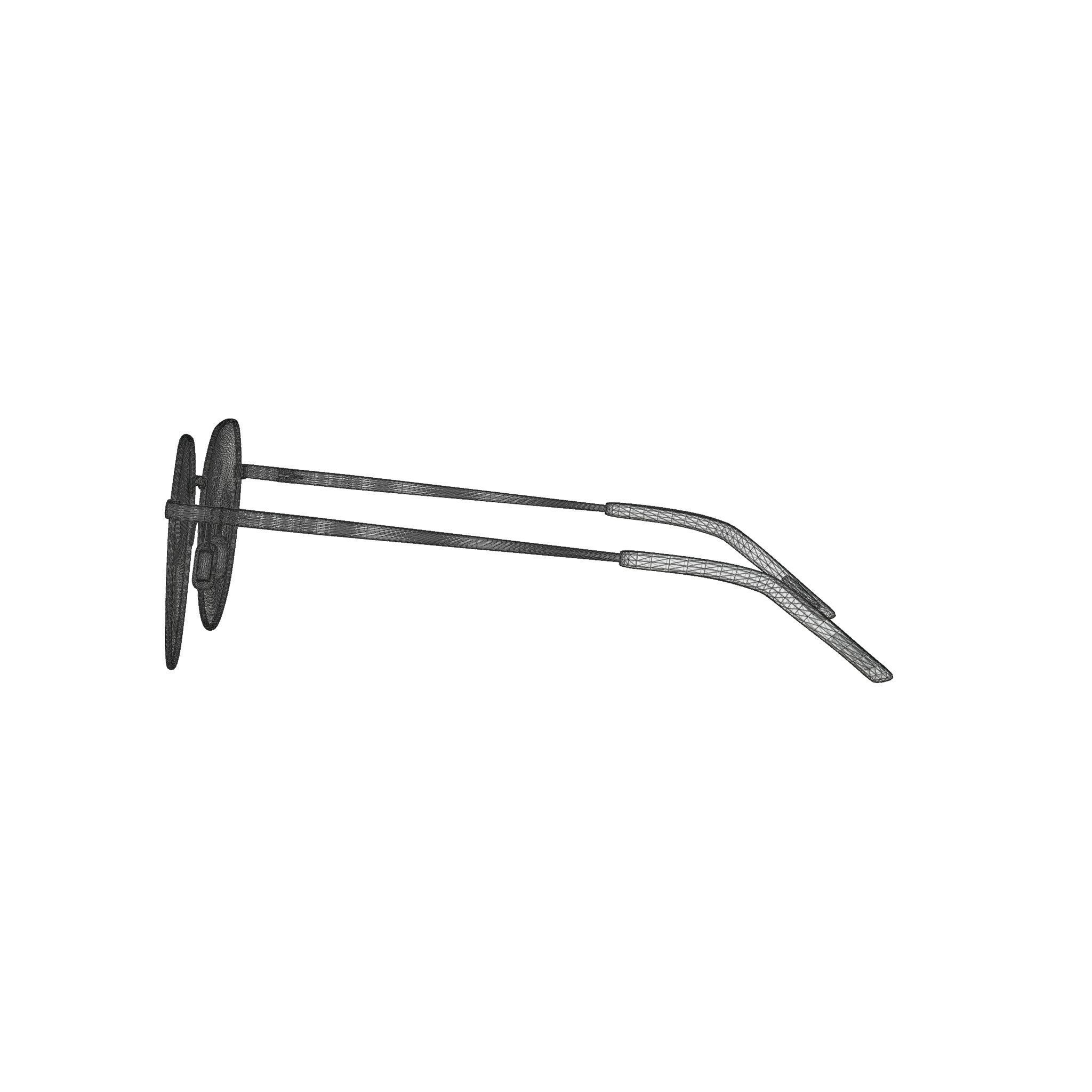 Eco - Dakar Red Gun Glasses Low-poly 3D model_7