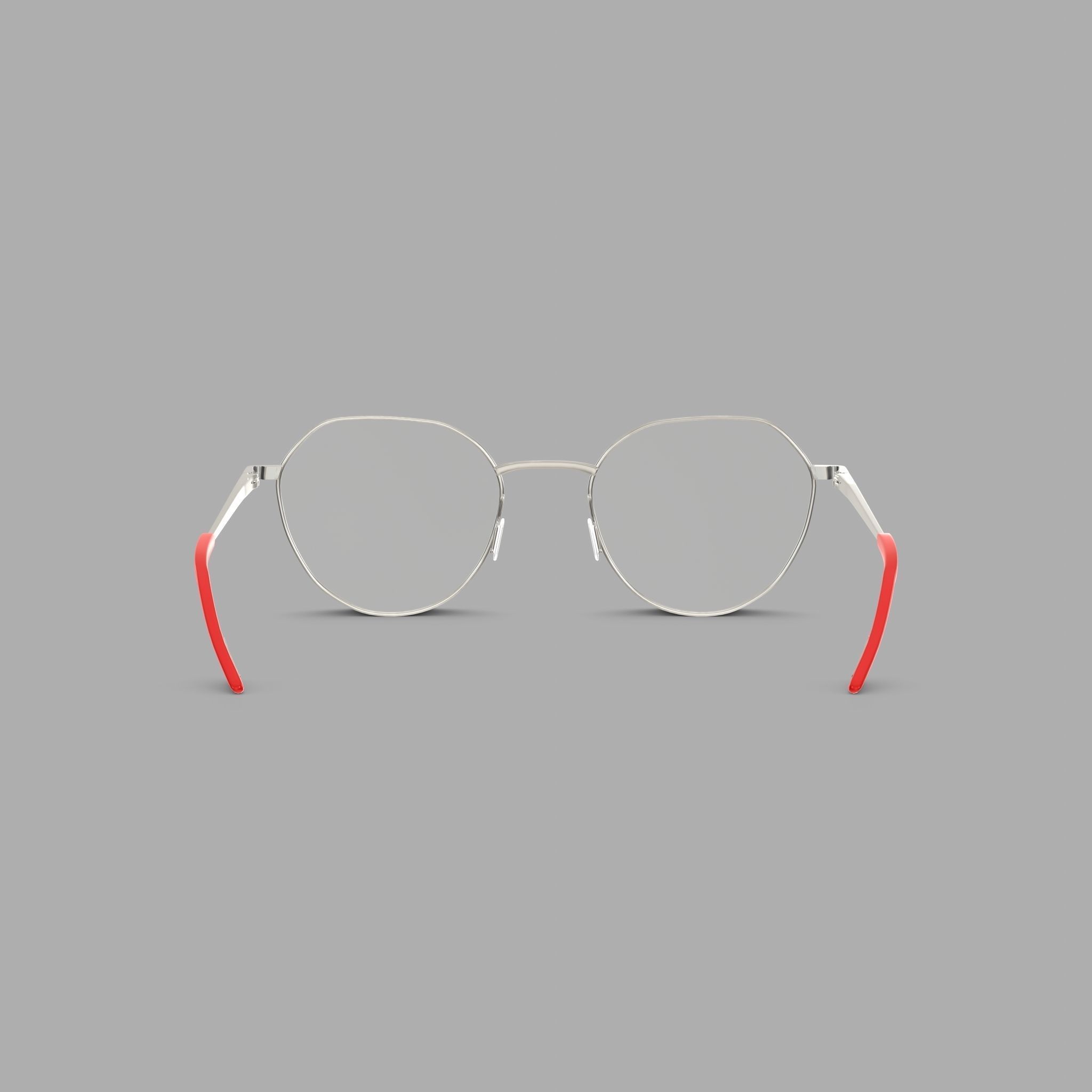 Eco - Dakar Red Gun Glasses Low-poly 3D model_1