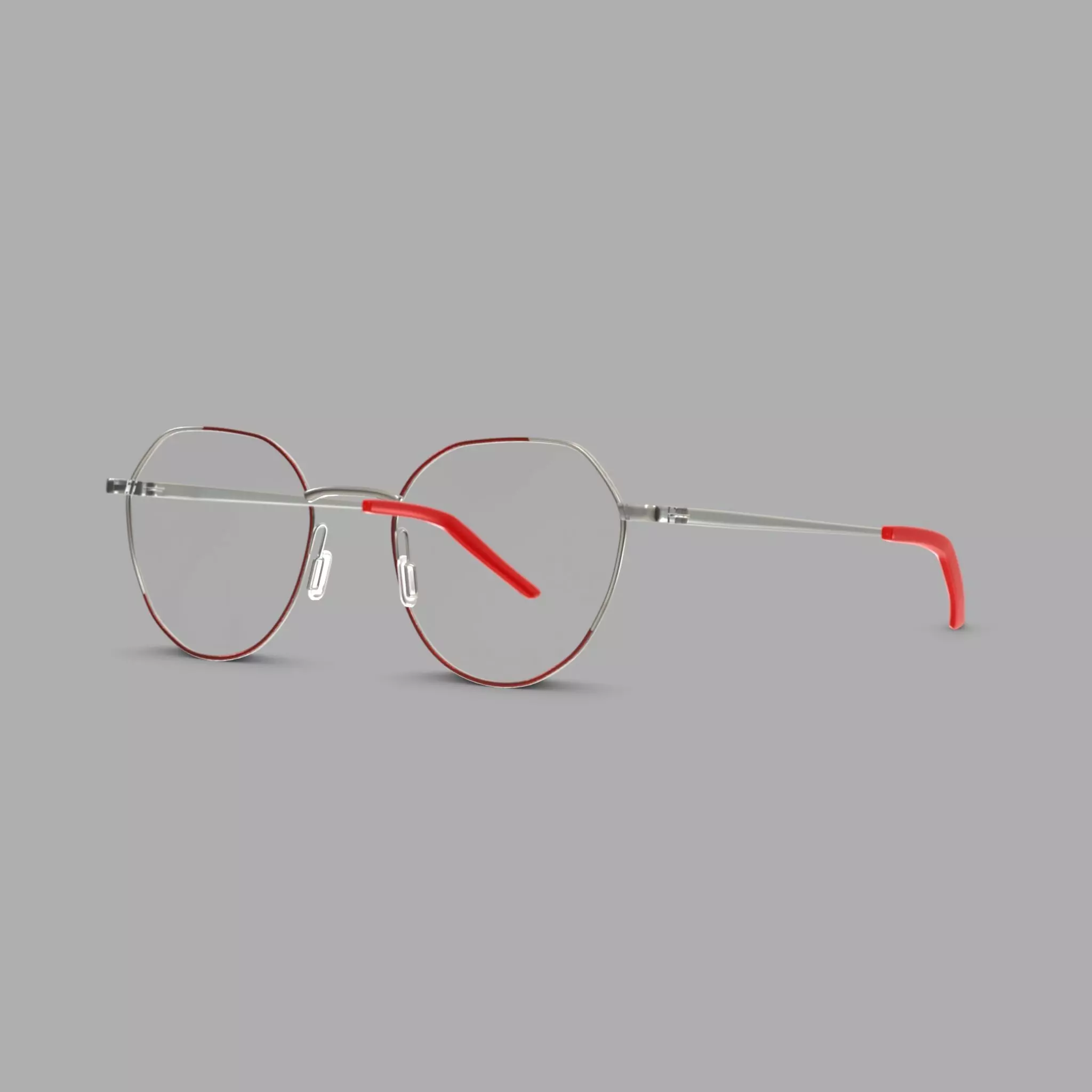 Eco - Dakar Red Gun Glasses Low-poly 3D model_0