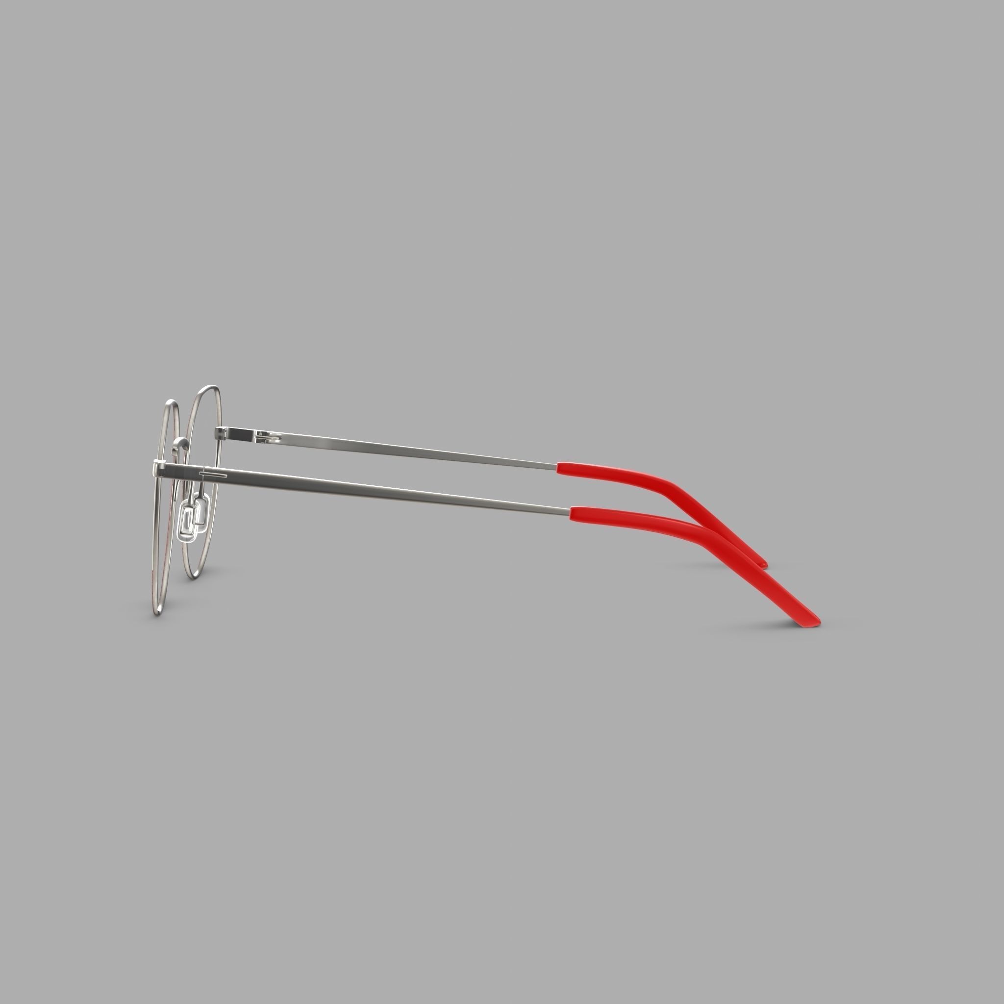 Eco - Dakar Red Gun Glasses Low-poly 3D model_3
