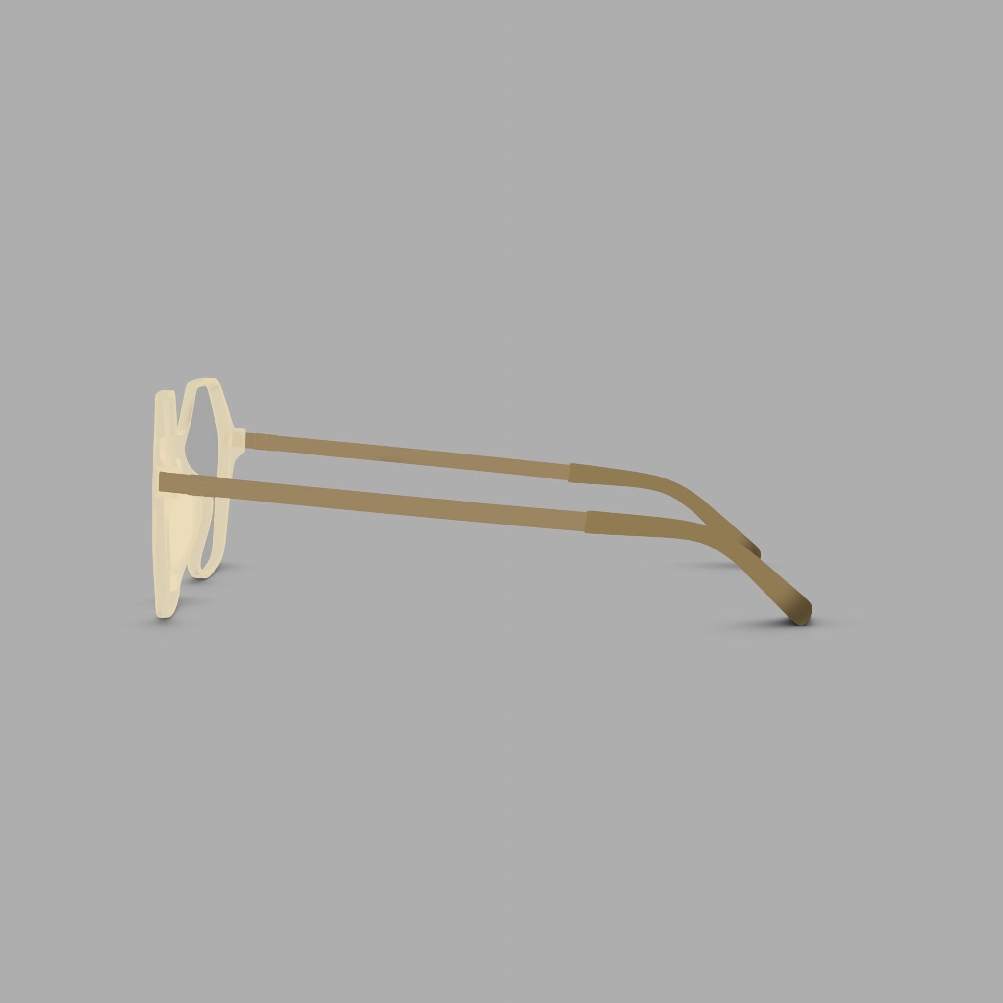 Eco - Gail Vanilla Glasses Low-poly 3D model_3
