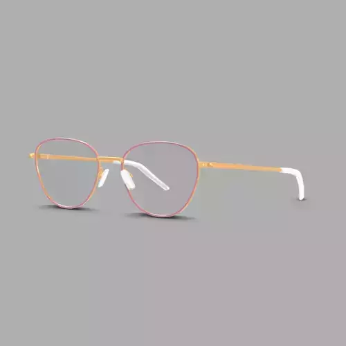 Eco - Manila Lavander Gold Glasses Low-poly 3D model
