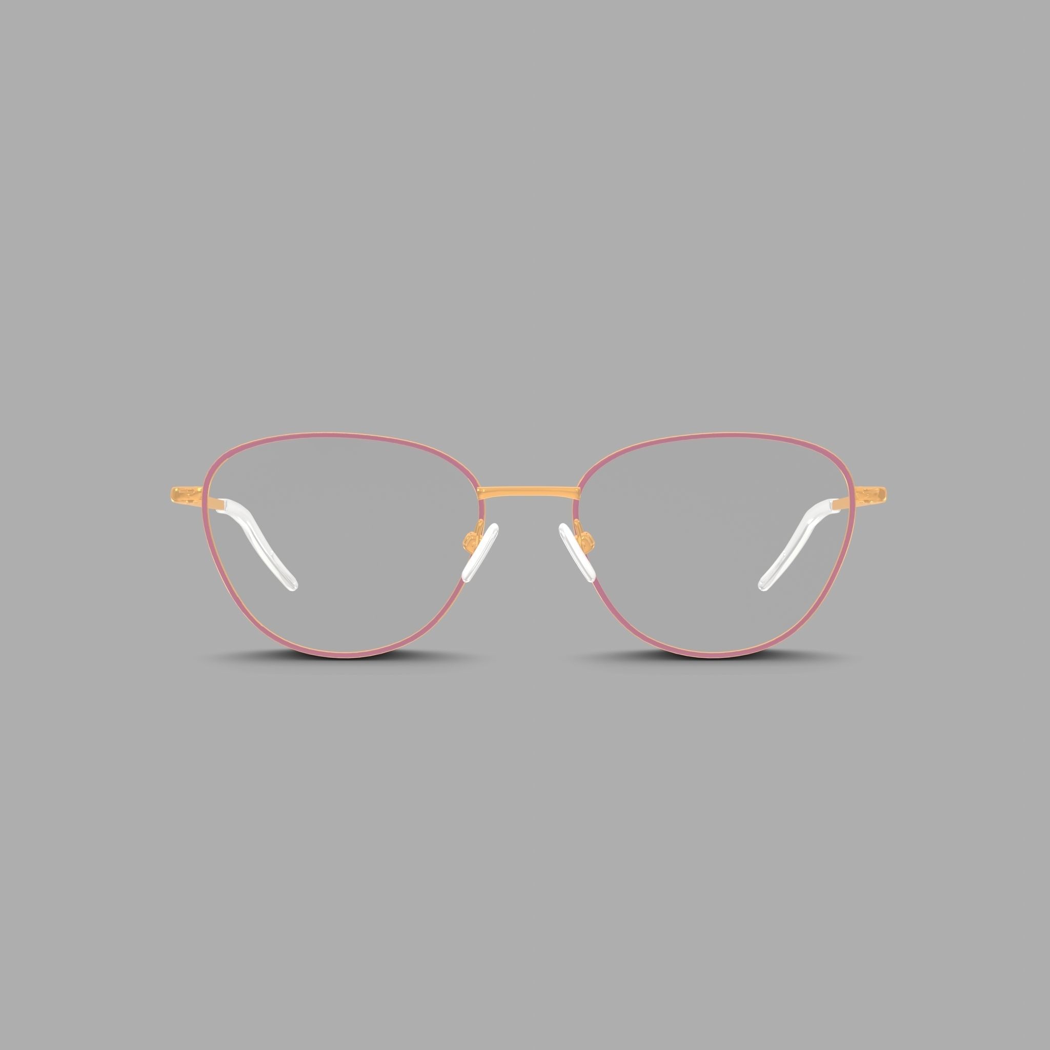 Eco - Manila Lavander Gold Glasses Low-poly 3D model_2