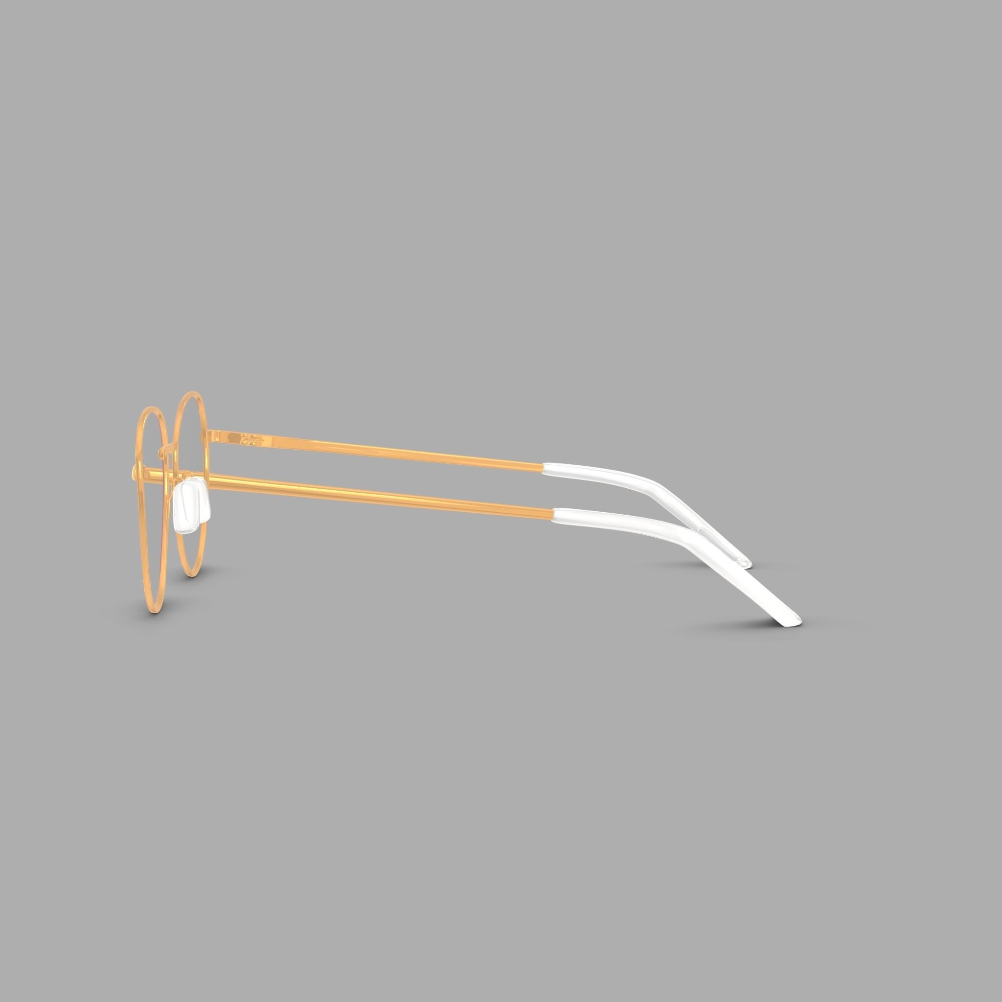 Eco - Manila Lavander Gold Glasses Low-poly 3D model_3