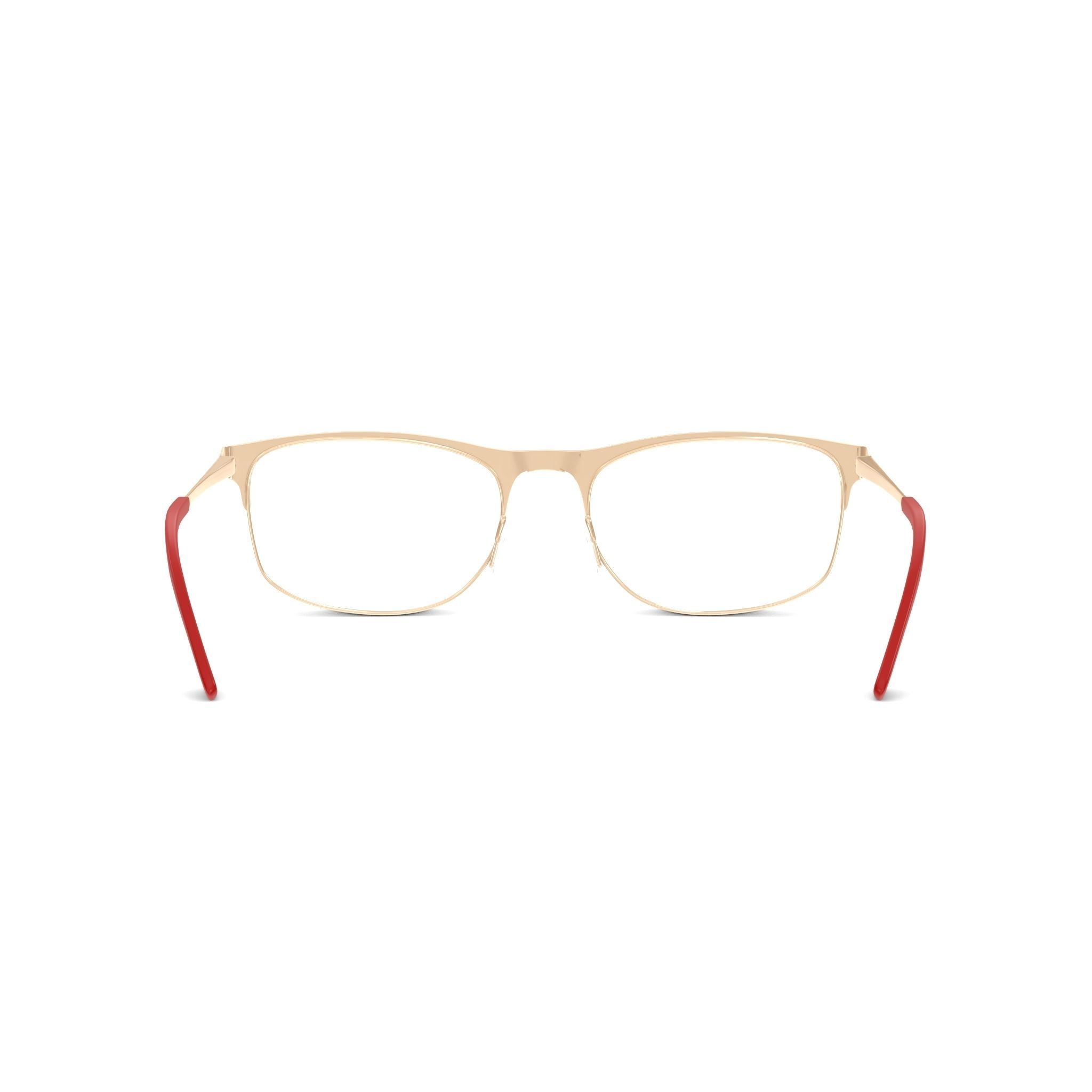 Eco - Maya Matte Burgundy Glasses Low-poly 3D model_1