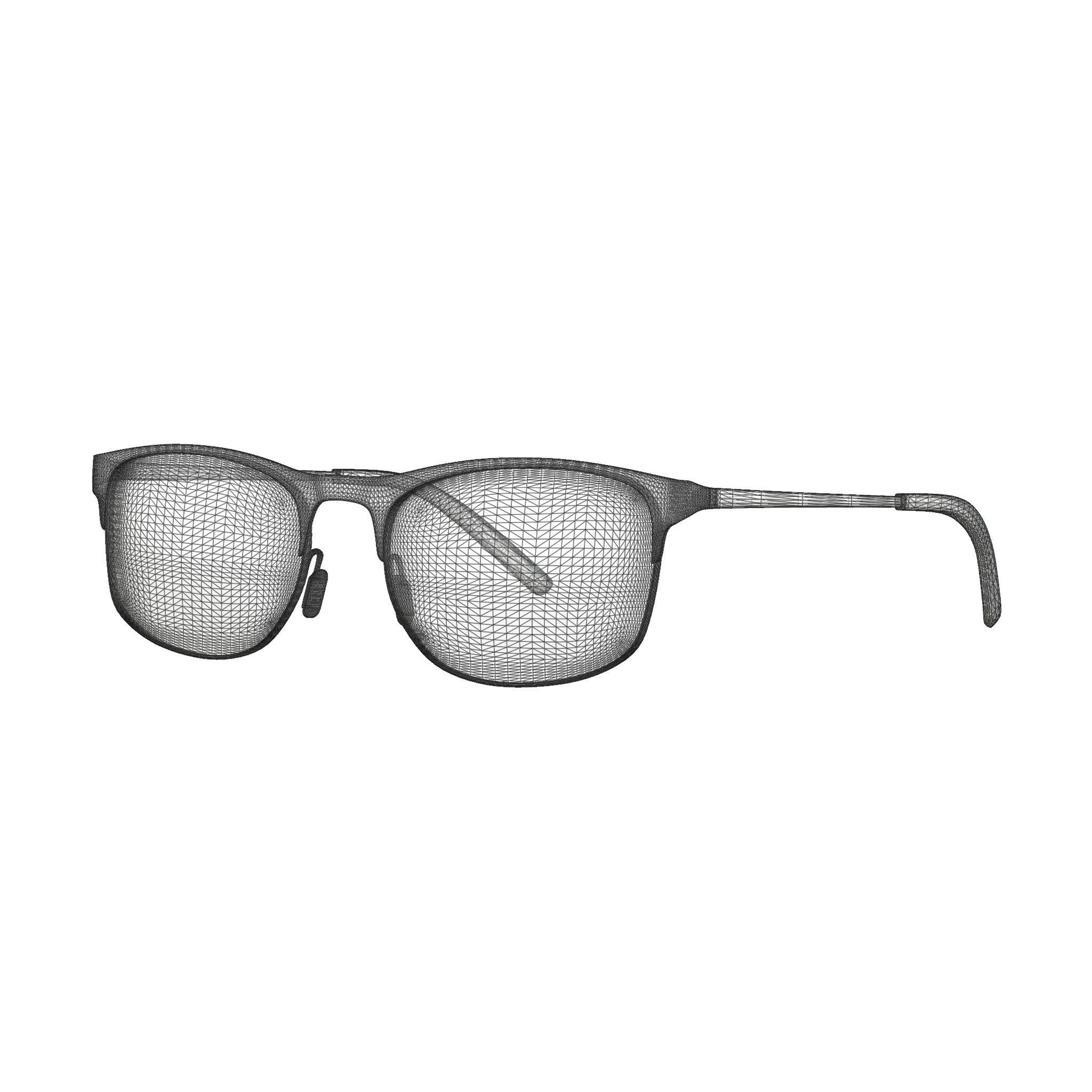 Eco - Maya Matte Burgundy Glasses Low-poly 3D model_5