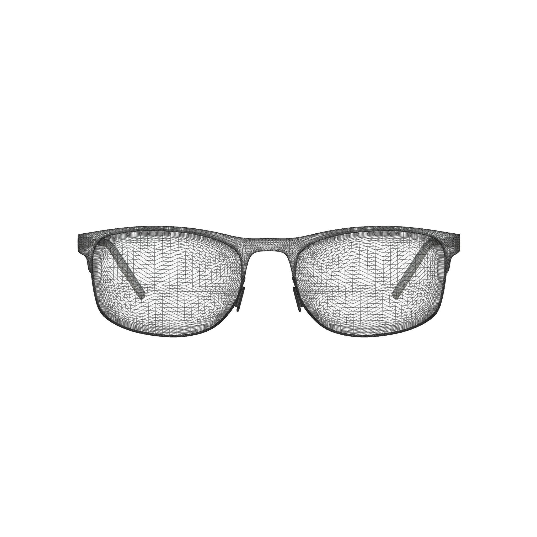 Eco - Maya Matte Burgundy Glasses Low-poly 3D model_7